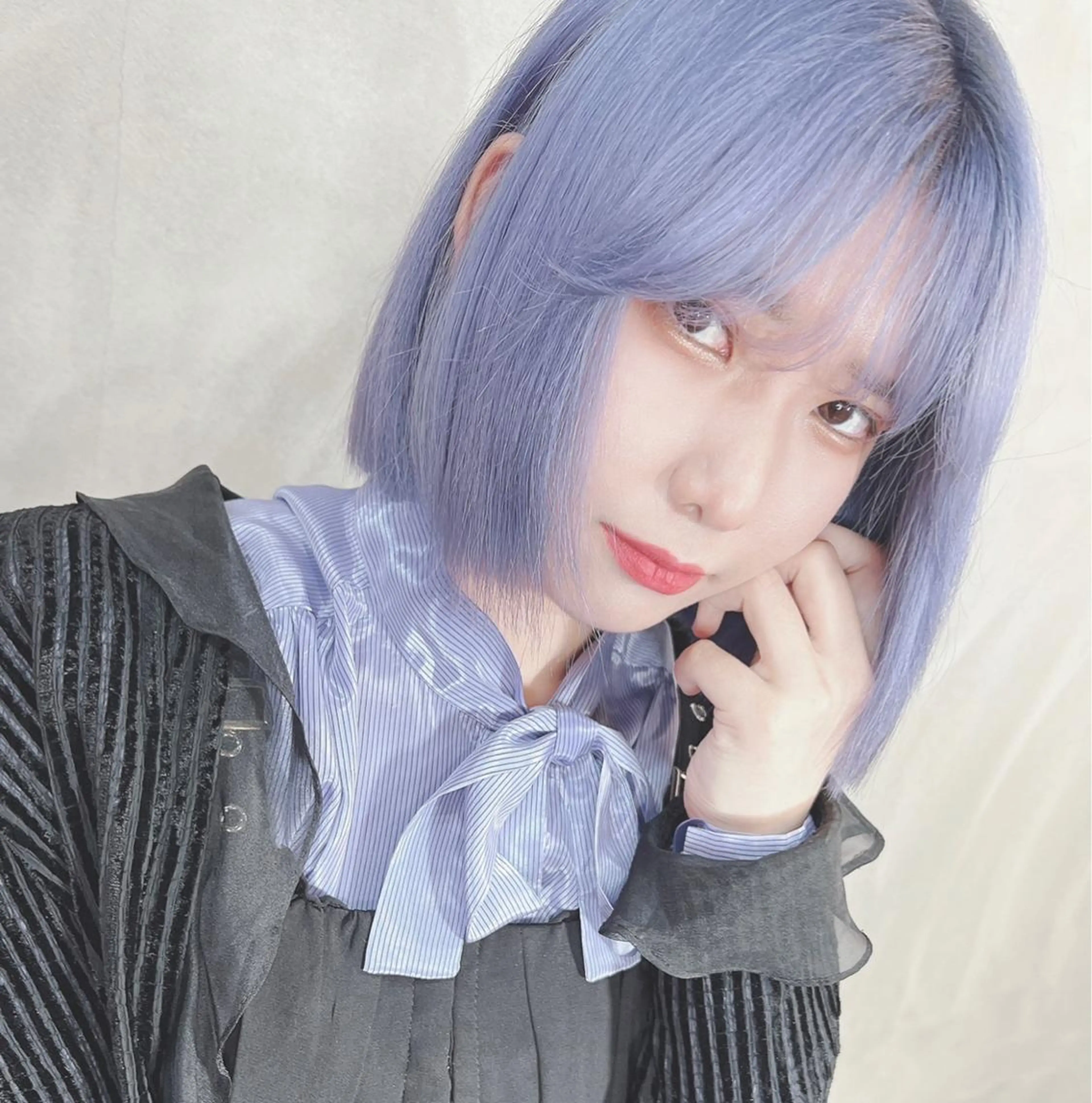 ショート カラー ブルーカラー ブルーラベンダー ラベンダーカラー マツエクmarry池袋所属・マツエクモデル無料 marry 池袋秦のマツエク・マツパデザイン