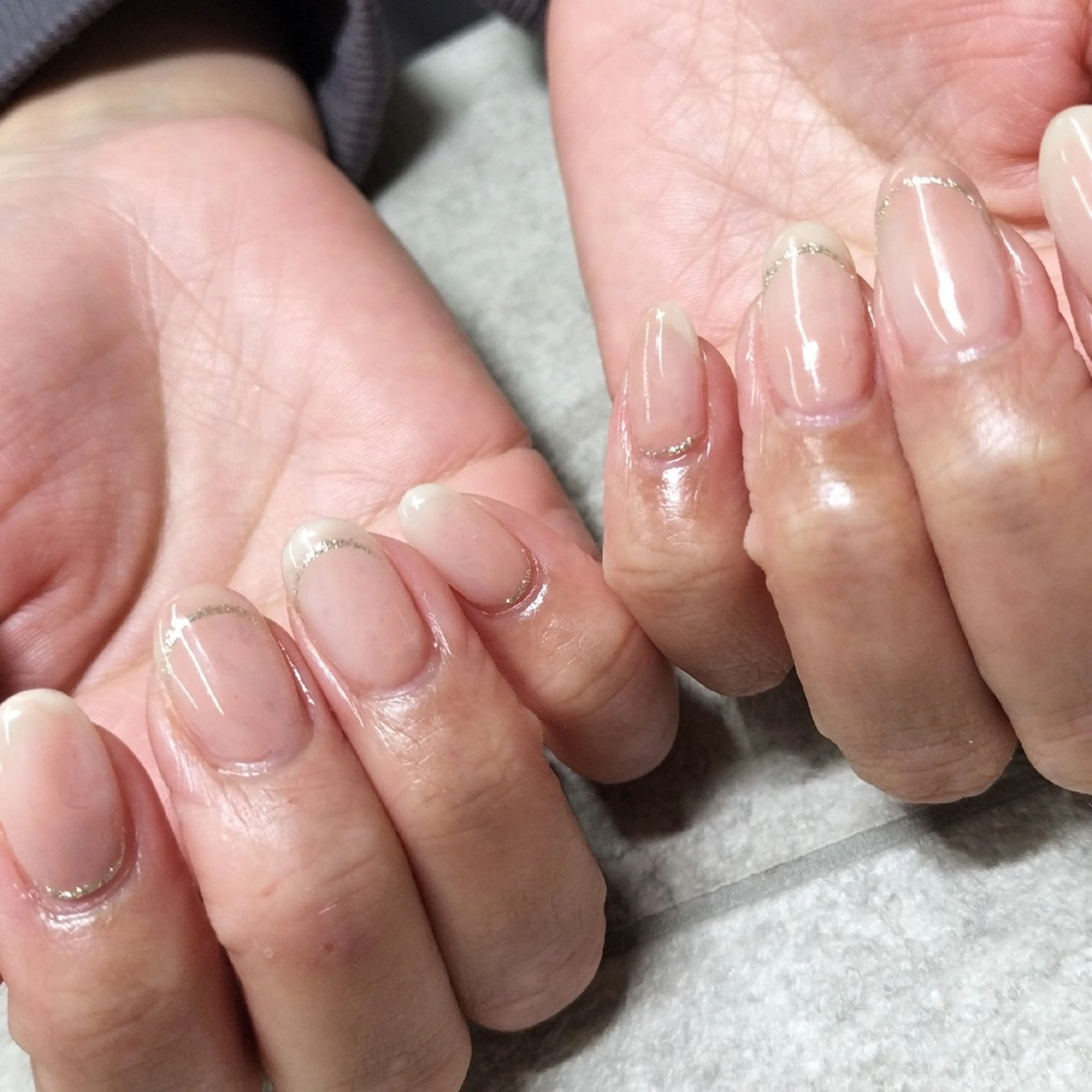 ネイル シンプルネイル ハンドネイル She by M【シーバイエム】パラジェル/ニュアンスネイル所属・She by M. Ryoukaのネイルデザイン