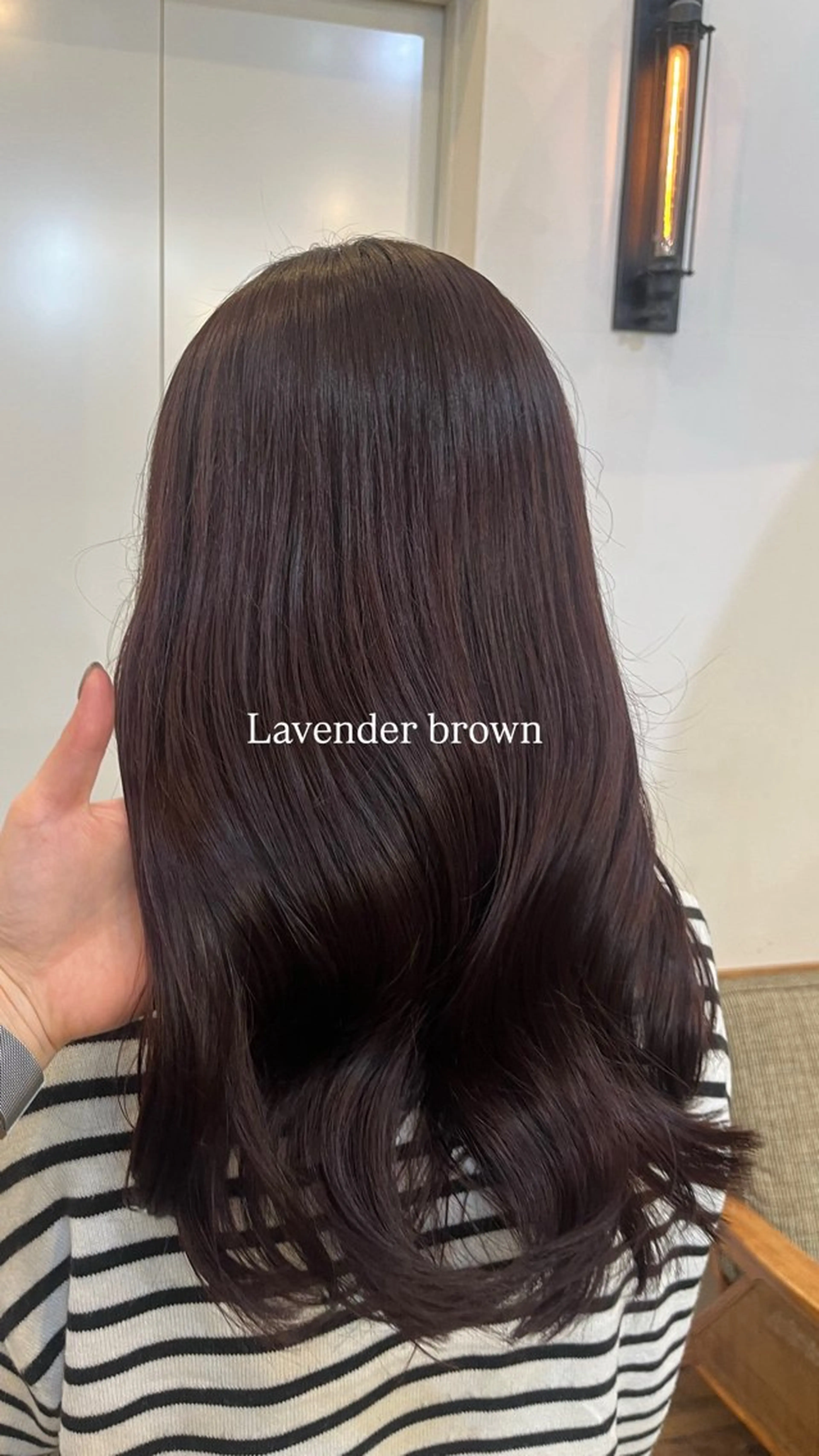 カラー ブリーチ ブラウンカラー ダブルカラー ラベンダーカラー ヘアカラー Belle Ginza並木通り所属・透明感カラー／ メンズ◎／秋葉香乃のヘアスタイル