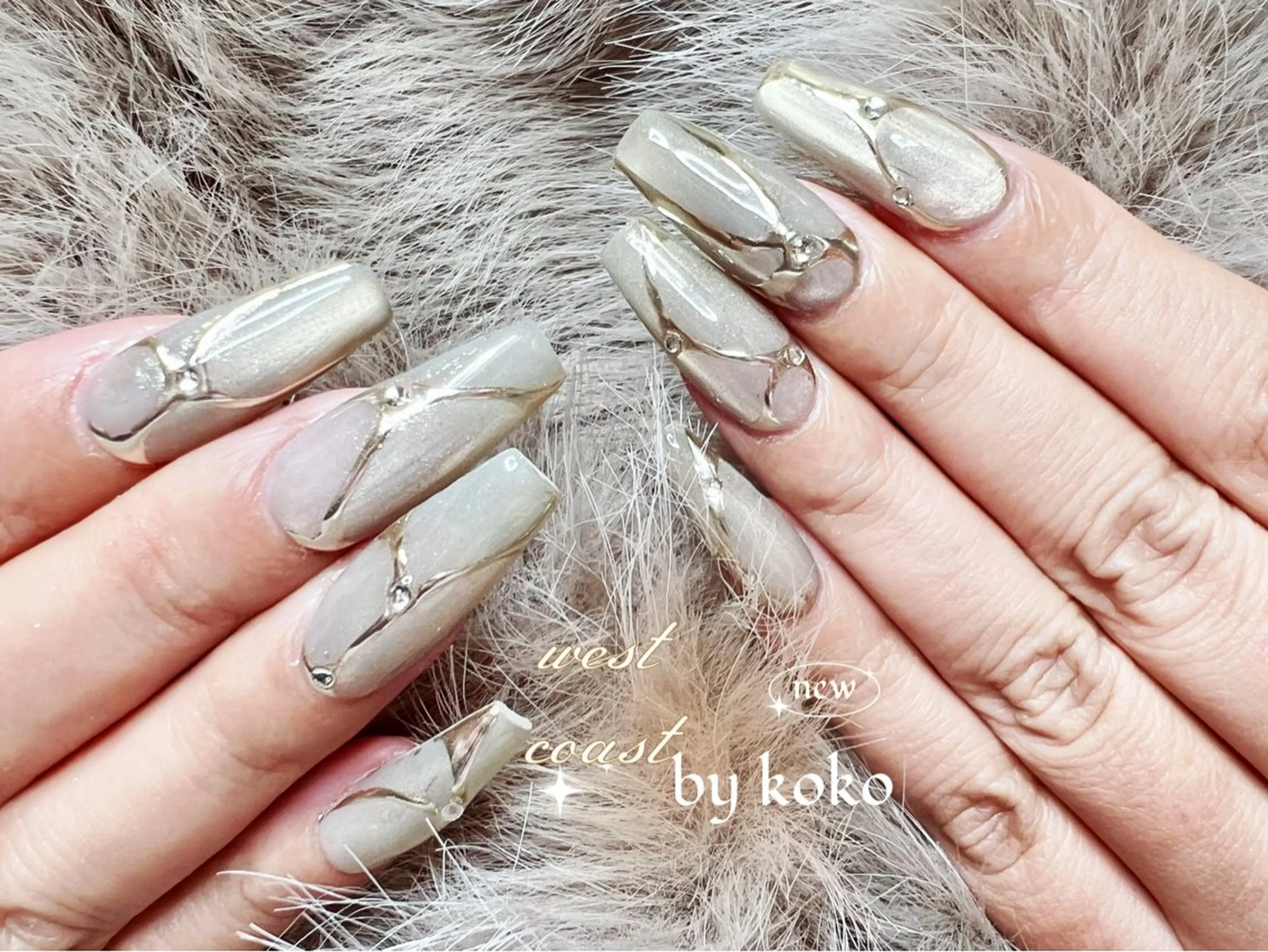 ネイル 成人式 フラッシュネイル マグネットネイル メンズネイル ワンカラーネイル ハンドネイル リボン、ガーリー パーツ放題専門店のネイルデザイン