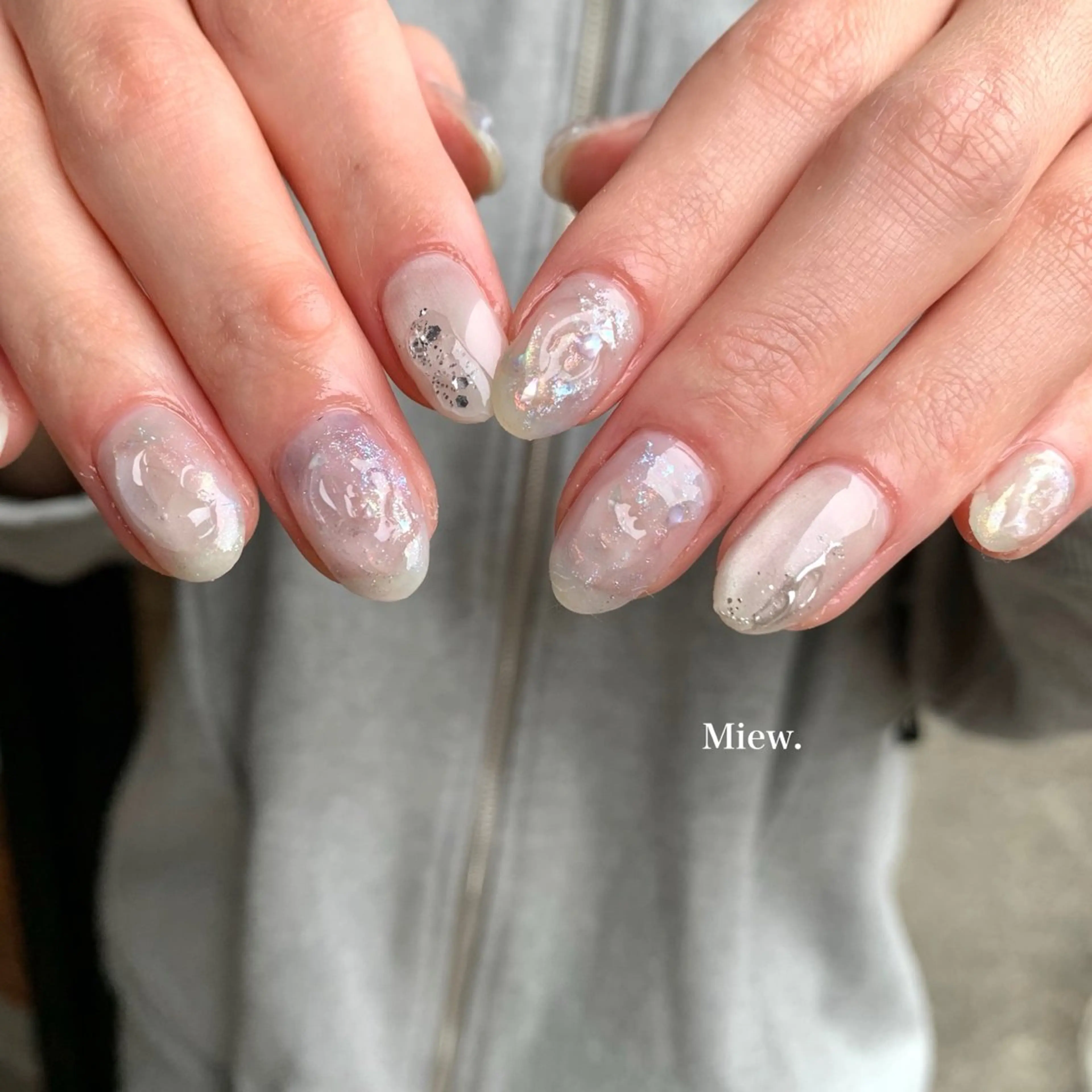 ネイル 春ネイル Mina🫧 【Miew.】のネイルデザイン