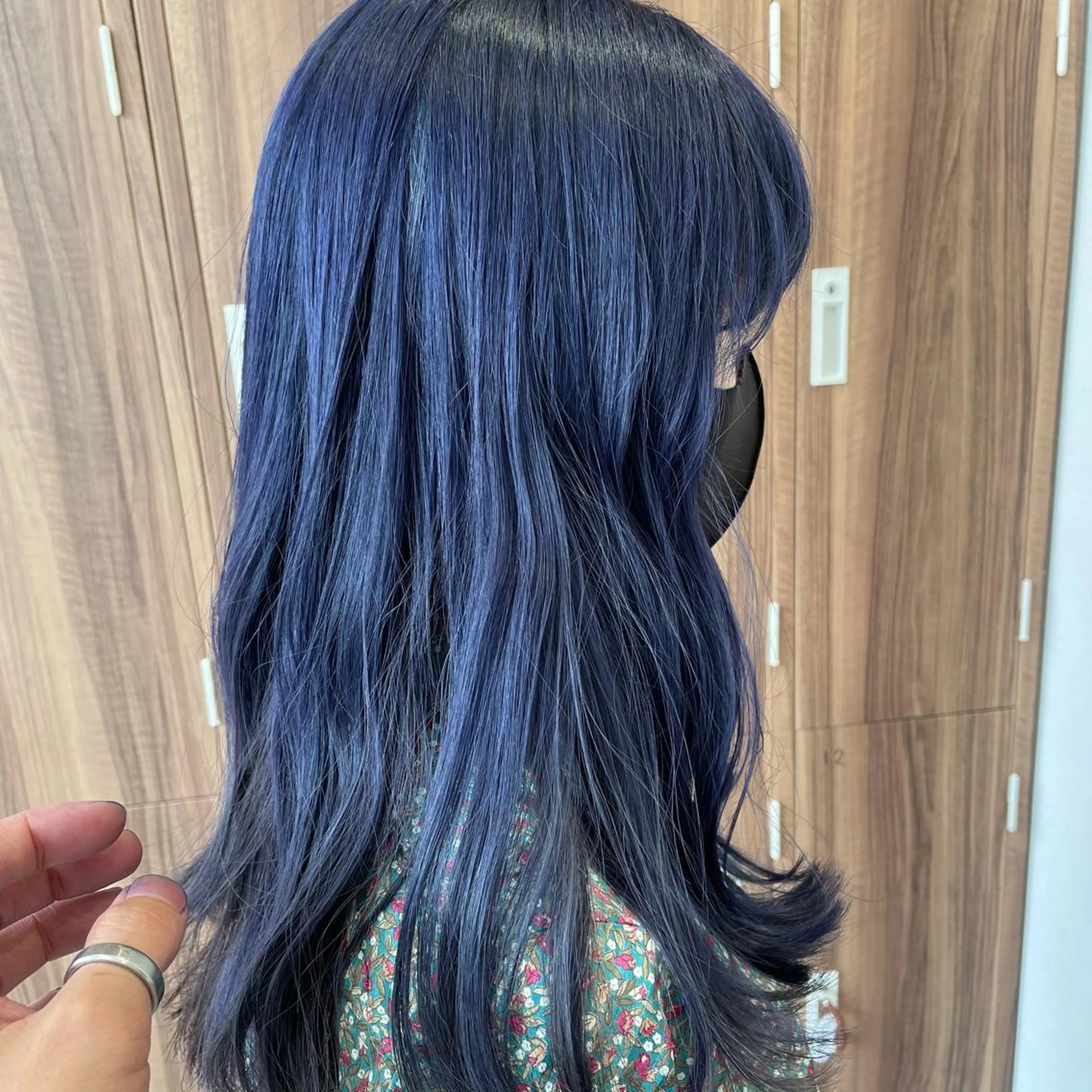 ロング カラー ブルーカラー ブルーパープル パープルカラー ナカタケ ユウのヘアスタイル