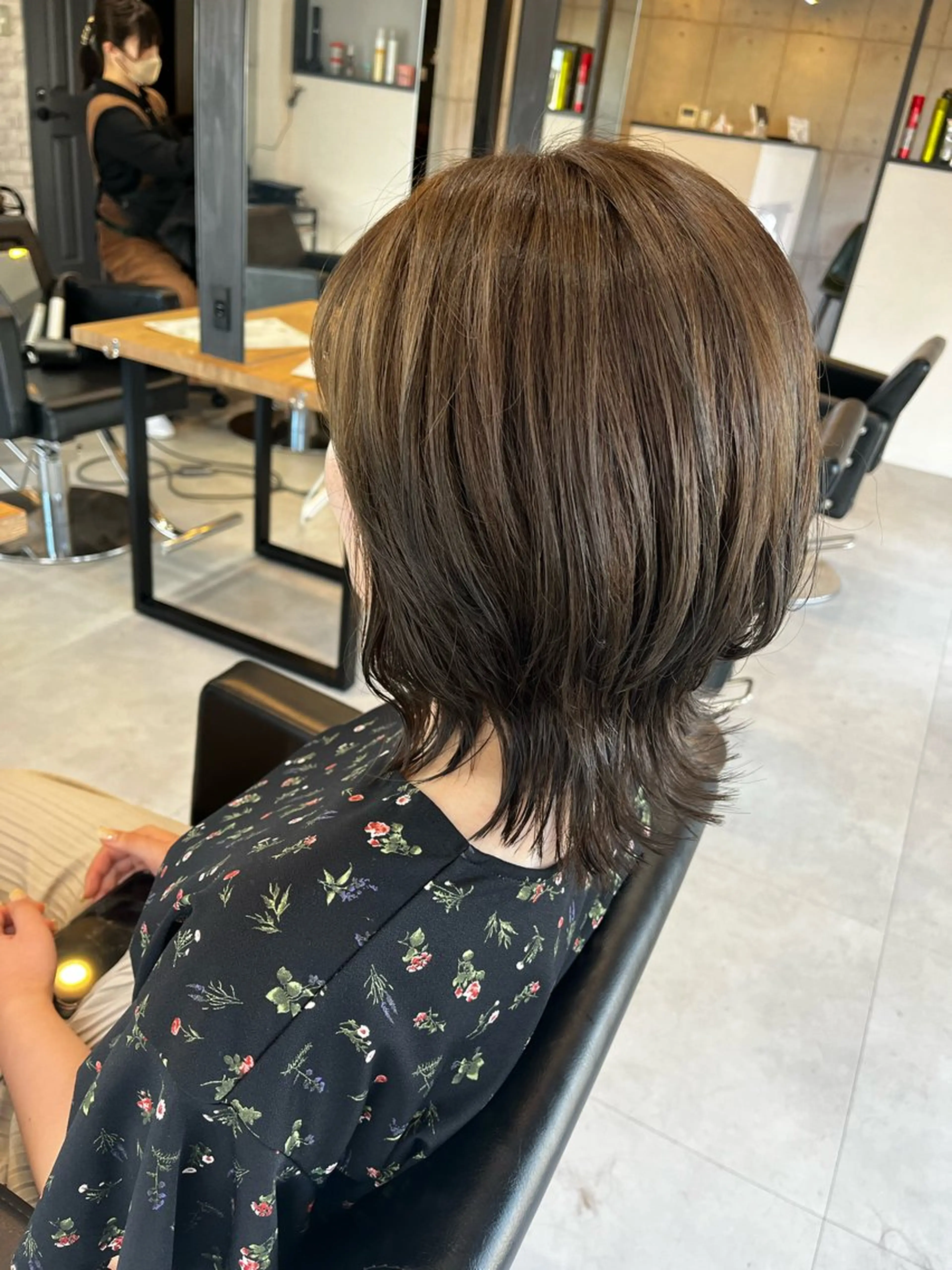 ショート カラー ヘアアレンジ Agu hair mieux宮崎大塚店所属・デザインカラー✨ 日高桃佳のヘアスタイル