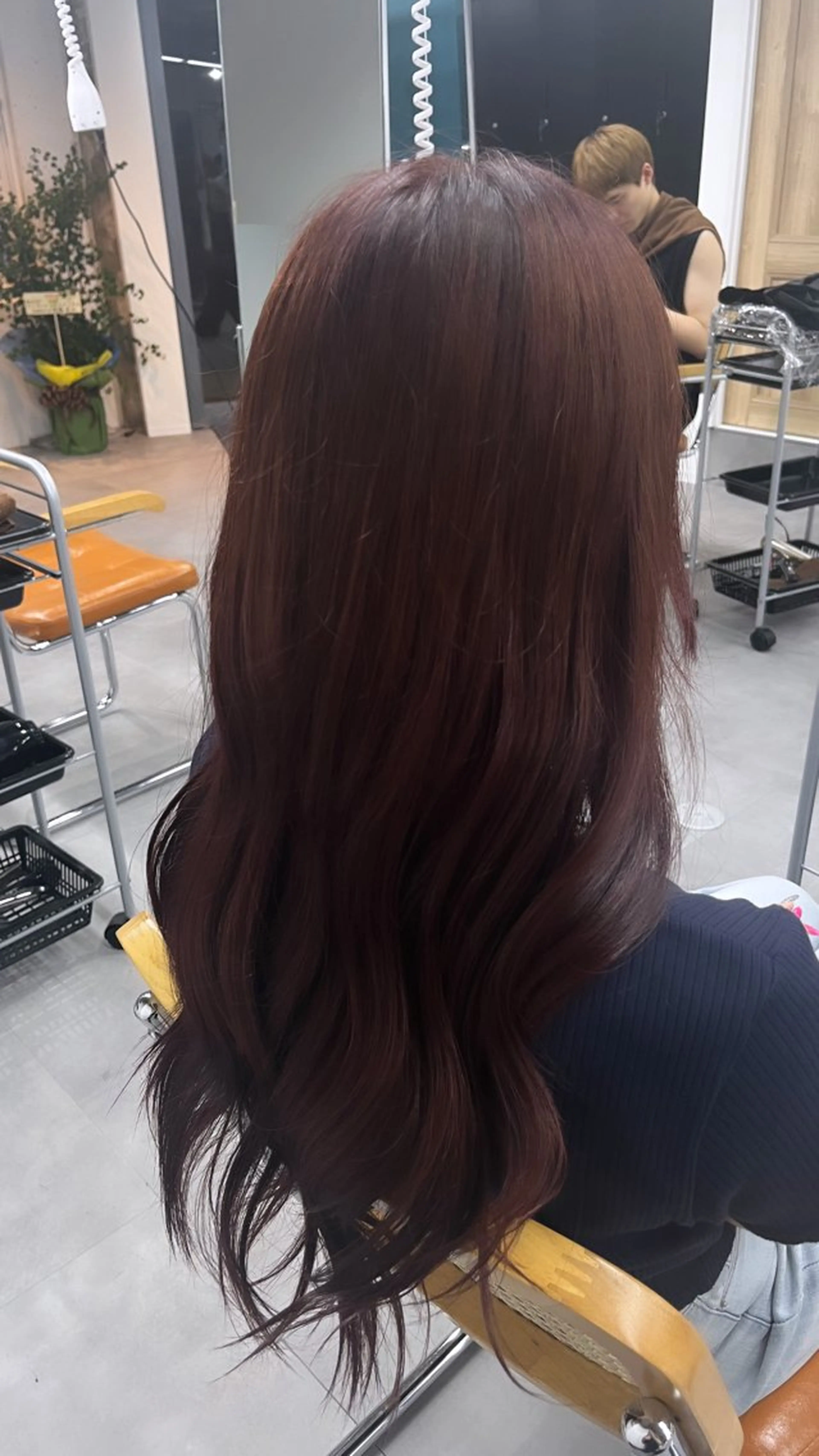 ロング カラー レッドカラー KOUTA/ ブリーチ特化⭐️のヘアスタイル