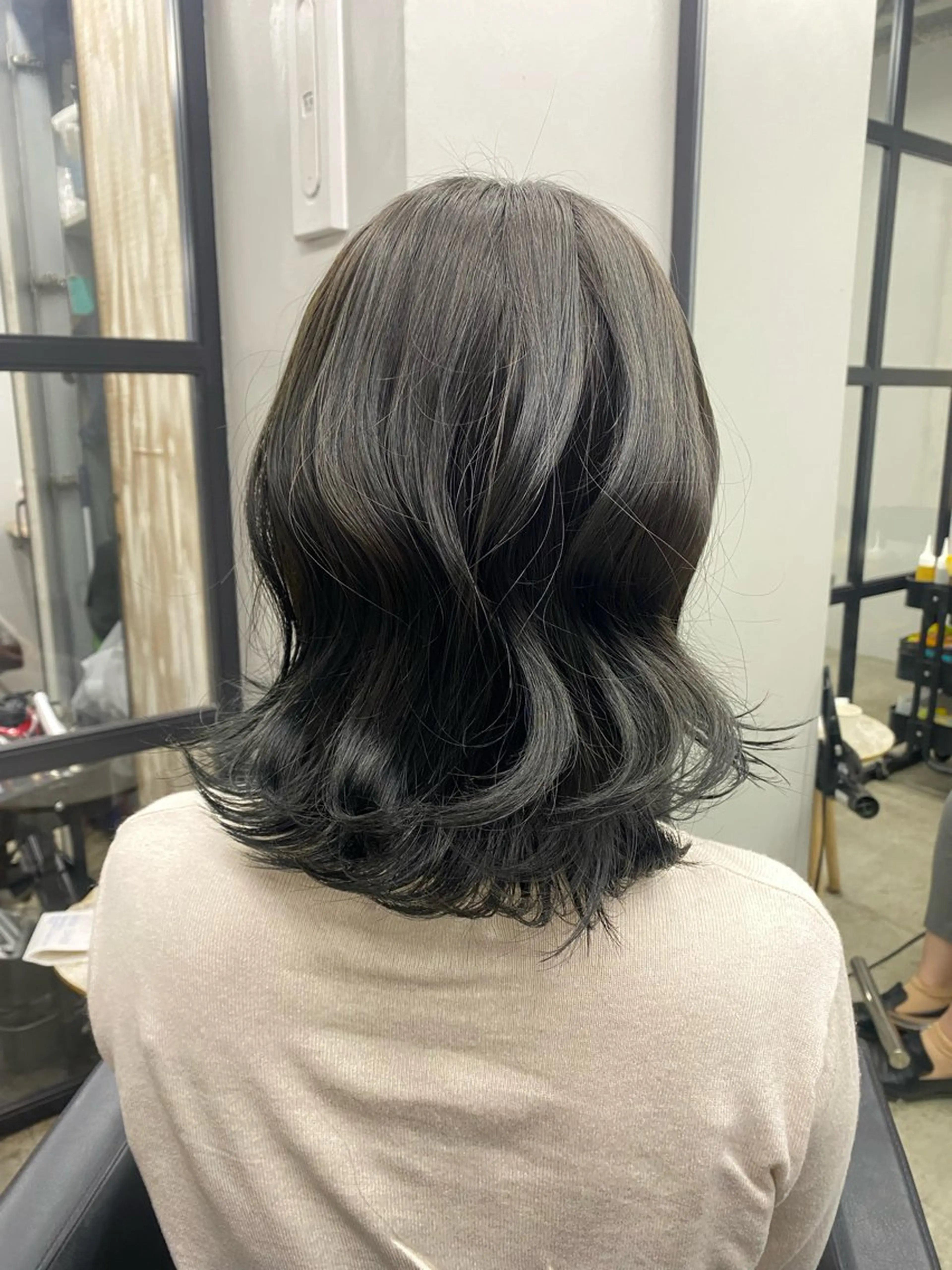 セミロング ヘアカラー メンズカット/パーマ 艶カラーTAIGA︎のヘアスタイル