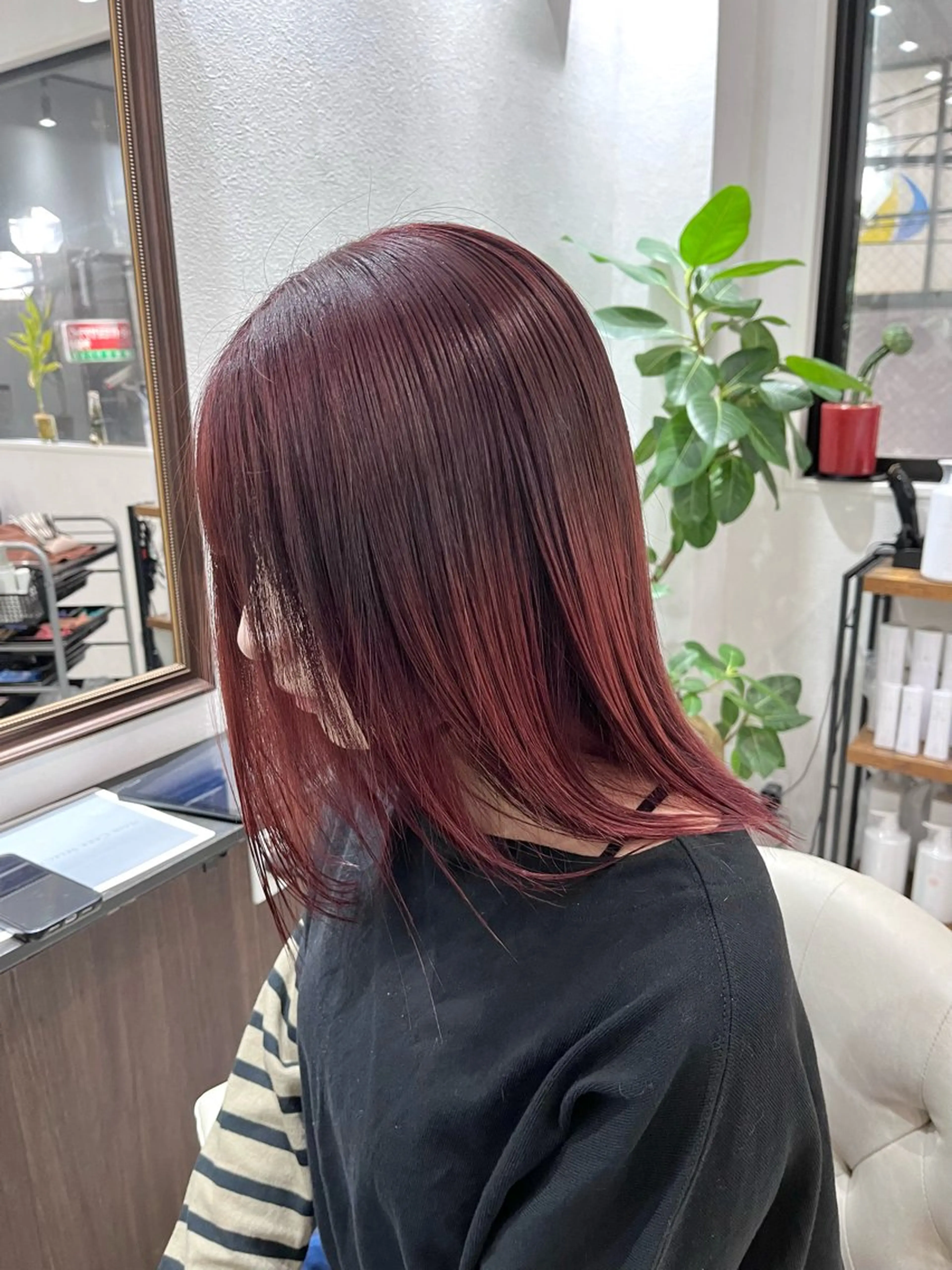 セミロング カラー ヘアアレンジ Belle hair Design青野大貴のヘアスタイル