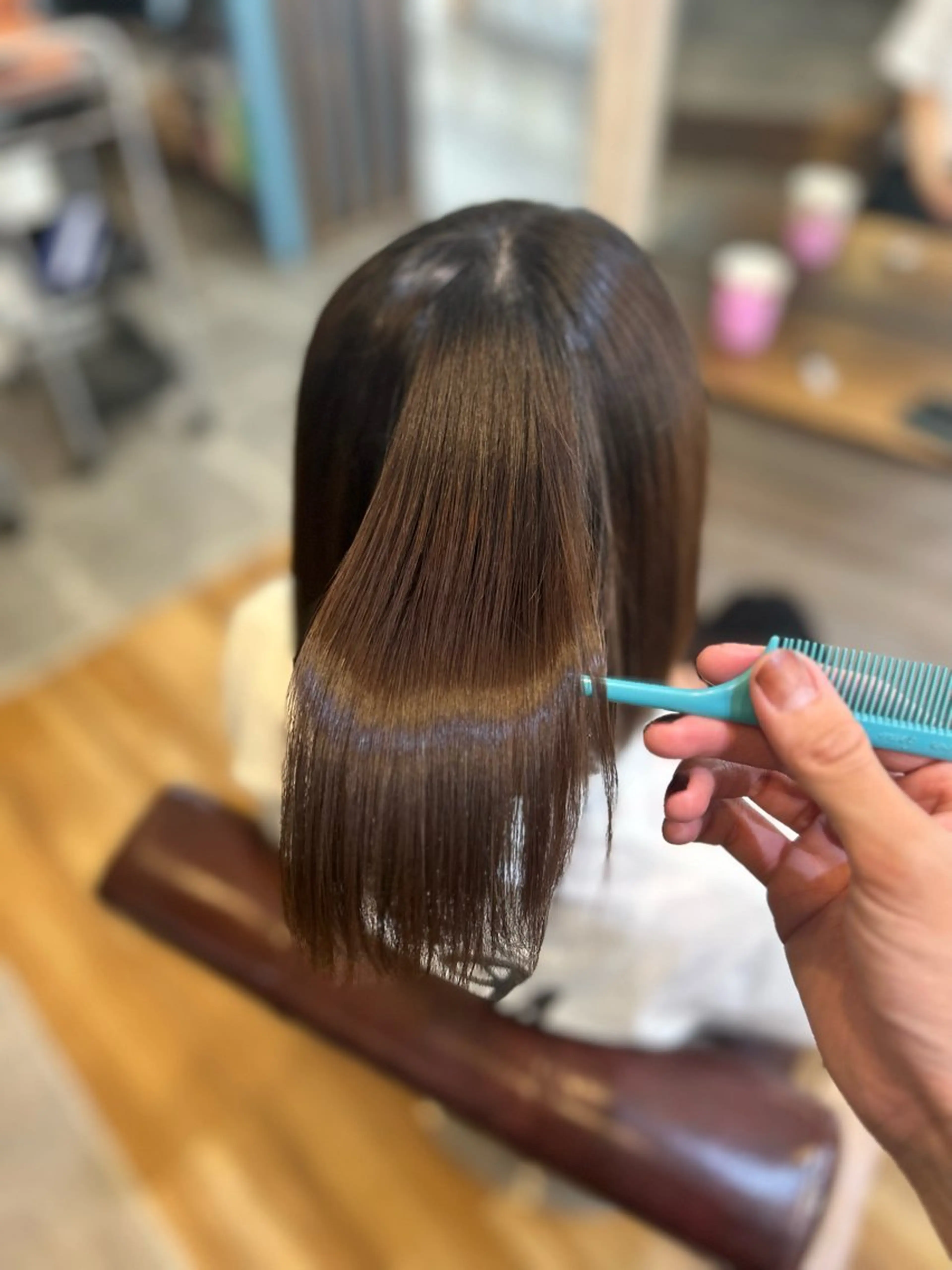 ミディアム パーマ ミディアムパーマ ストレートパーマ 縮毛矯正 CECIL hair なんば店所属・メンズパーマ 艶髪☆店長☆有馬のヘアスタイル