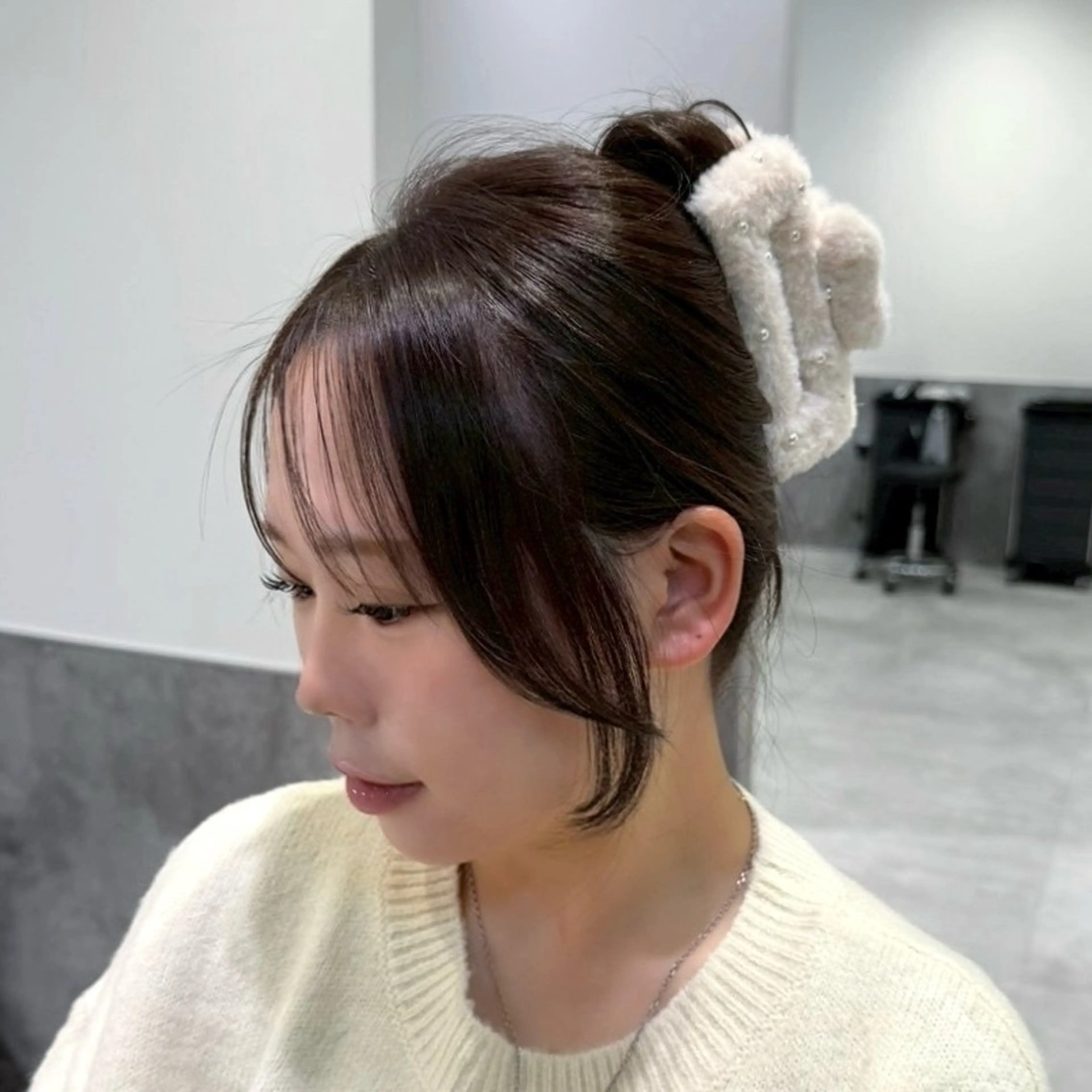 ロング カラー 顔周りカット 小顔カット カット ヘアカラー トリートメント GO TODAY 原宿Verno店所属・韓国系支持率No.1 レイヤー特化/きょうのヘアスタイル