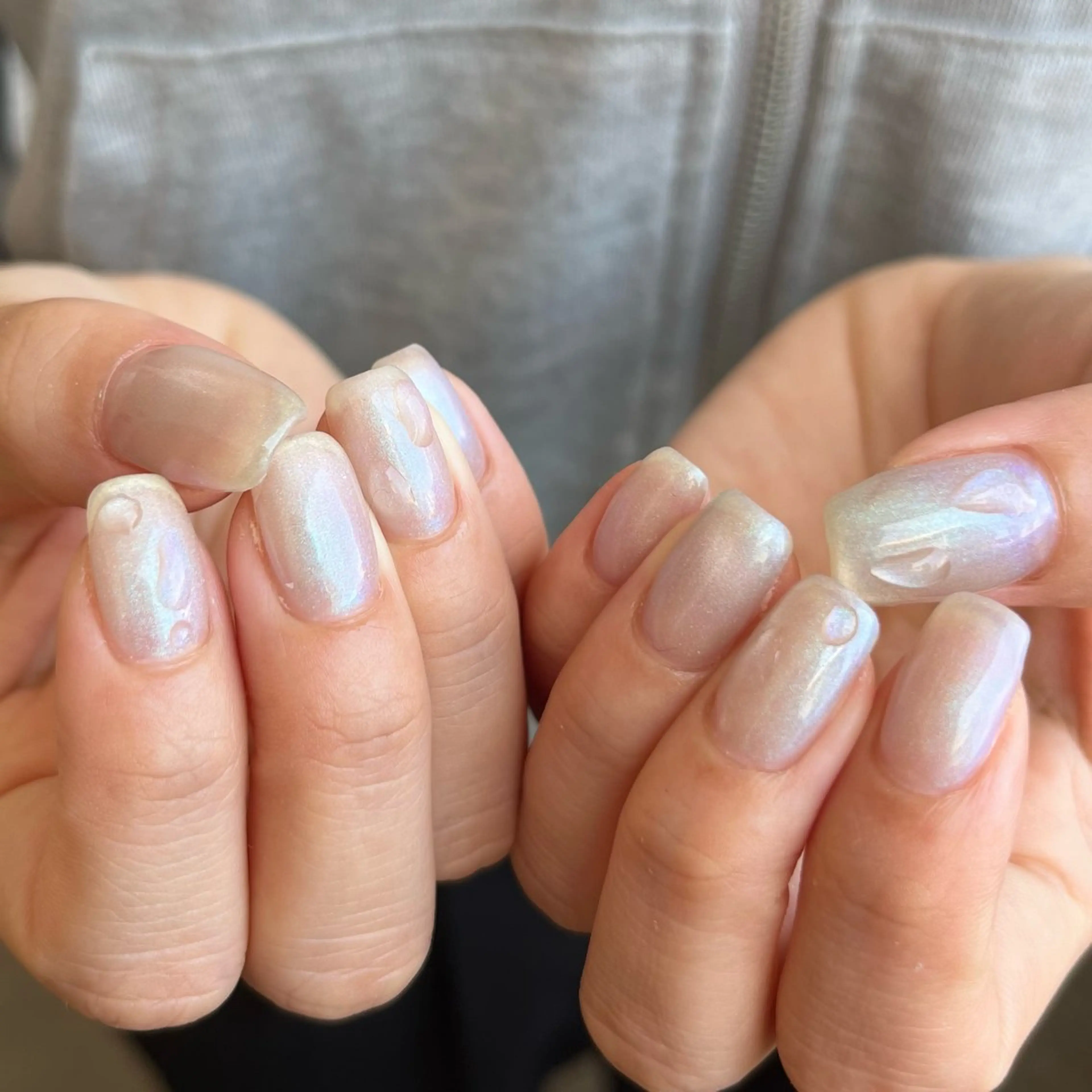 ネイル Ray. ちゅるん系ニュアンスのネイルデザイン