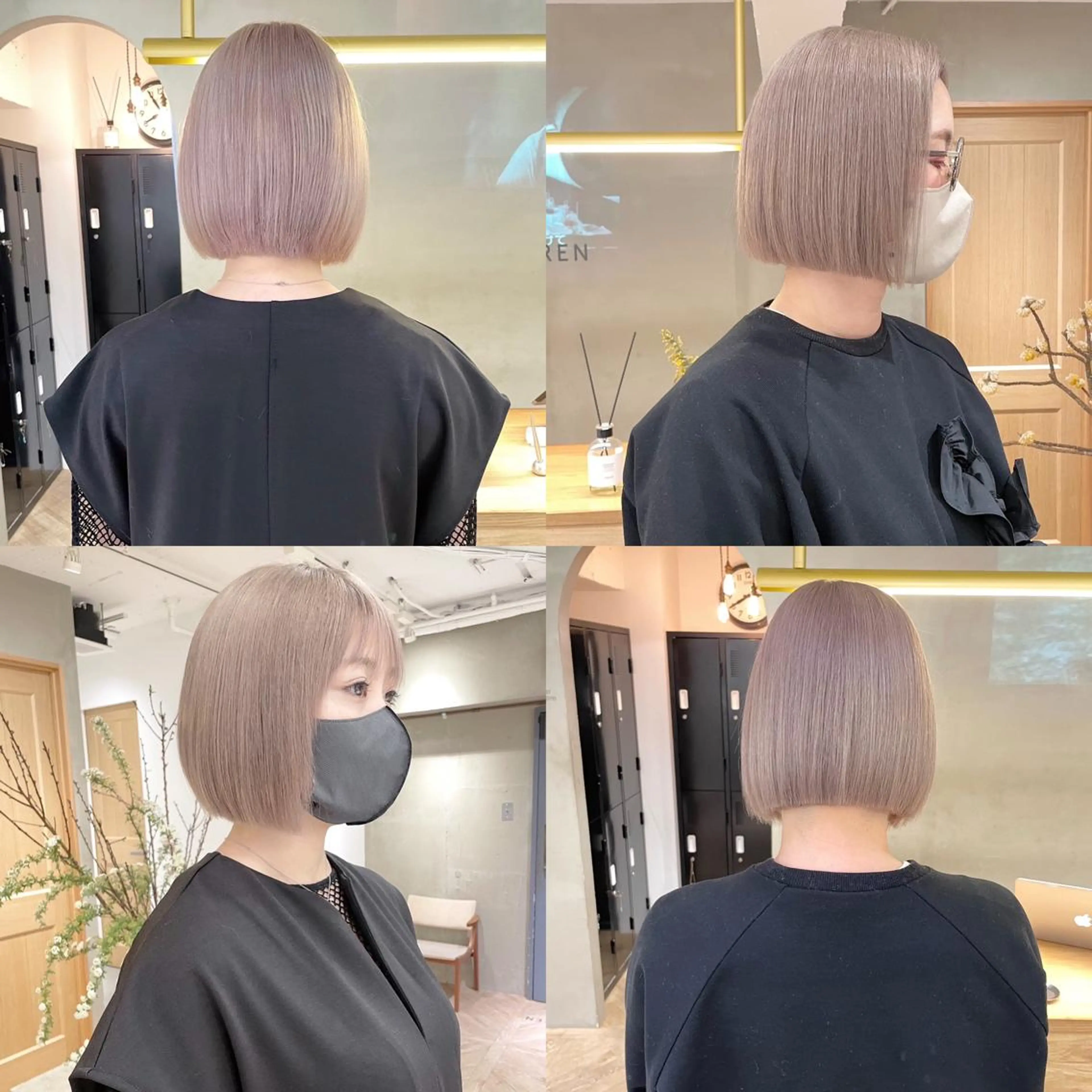 【ミニモ学割】💫ブリーチカラー＋超音波アイロン艶髪トリートメント💫の写真