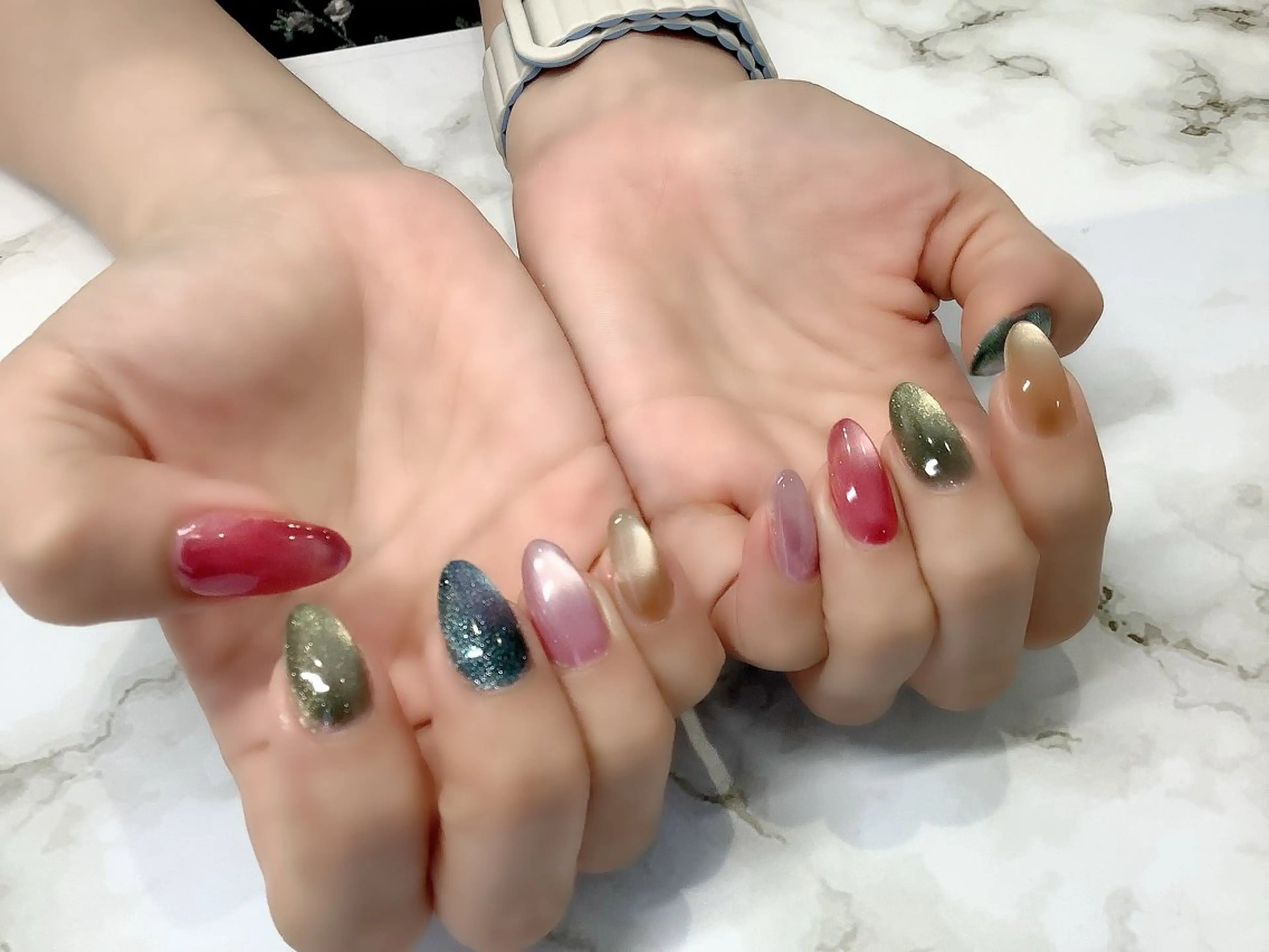 ネイル ハンドネイル eccoネイル千早 Nanakoのネイルデザイン