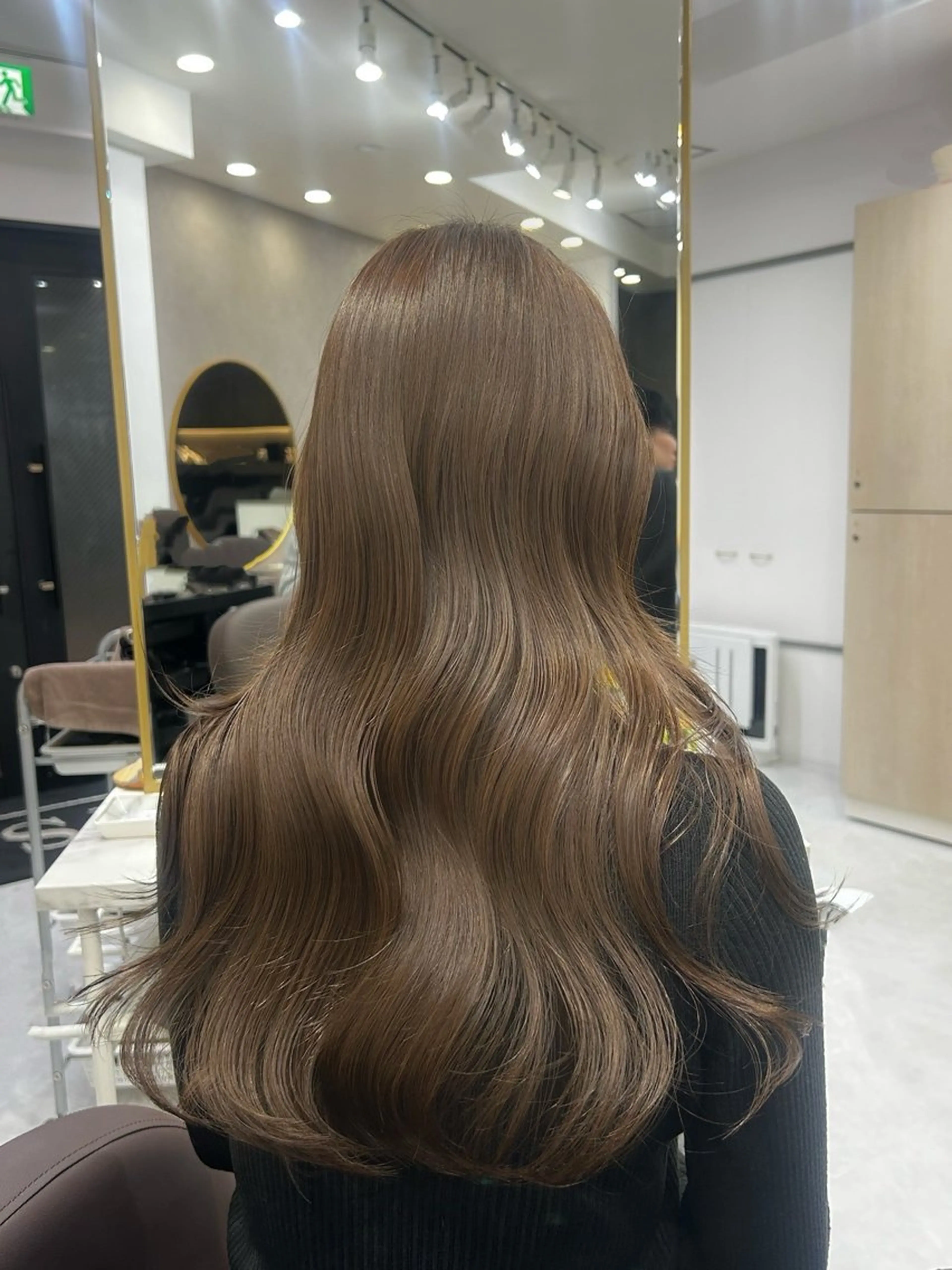 ロング カラー ヘアアレンジ ヘアカラー トリートメント ヘアセット ブリーチなしカラー/ ブラウン/レイヤーのヘアスタイル