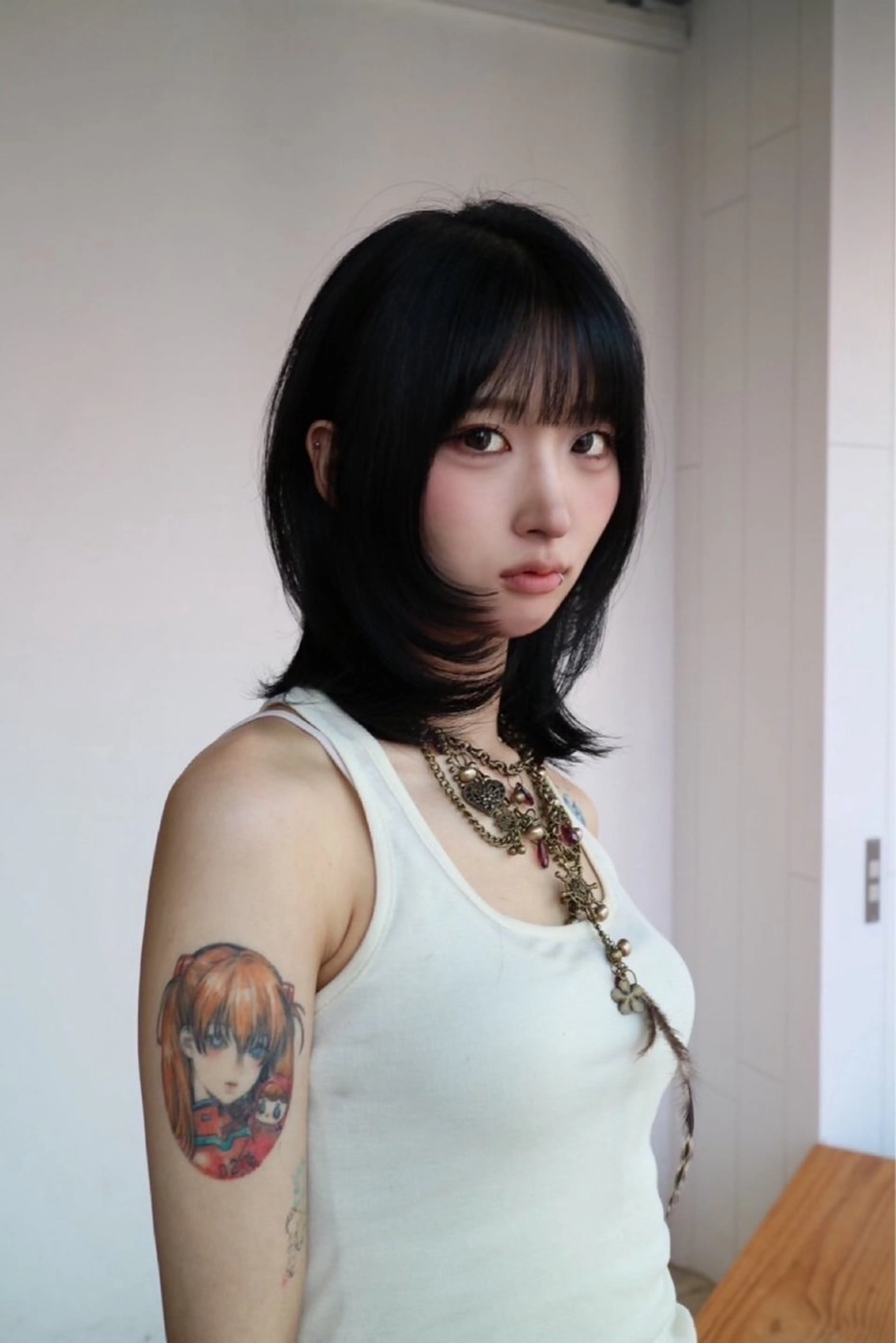 ミディアム カラー ミディアムレイヤー レイヤーカット ALBUM  IKEBUKURO所属・✨ブリーチ募集中 ✨イェビンのヘアスタイル