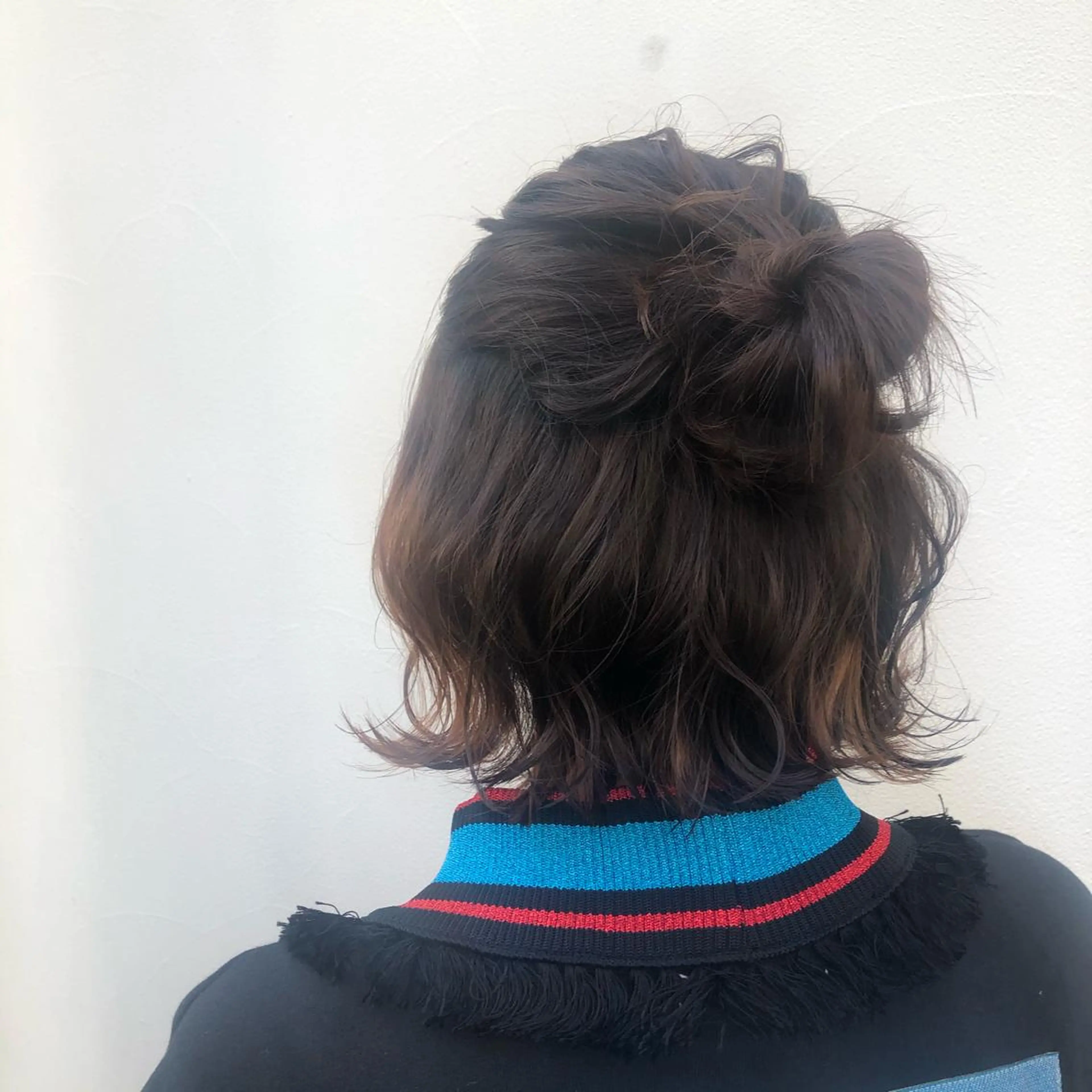 ミディアム カラー パーマ ヘアアレンジ ハーフアップ ヘアセット apish aoyama所属・武 愛子の眉毛・アイブロウイメージ