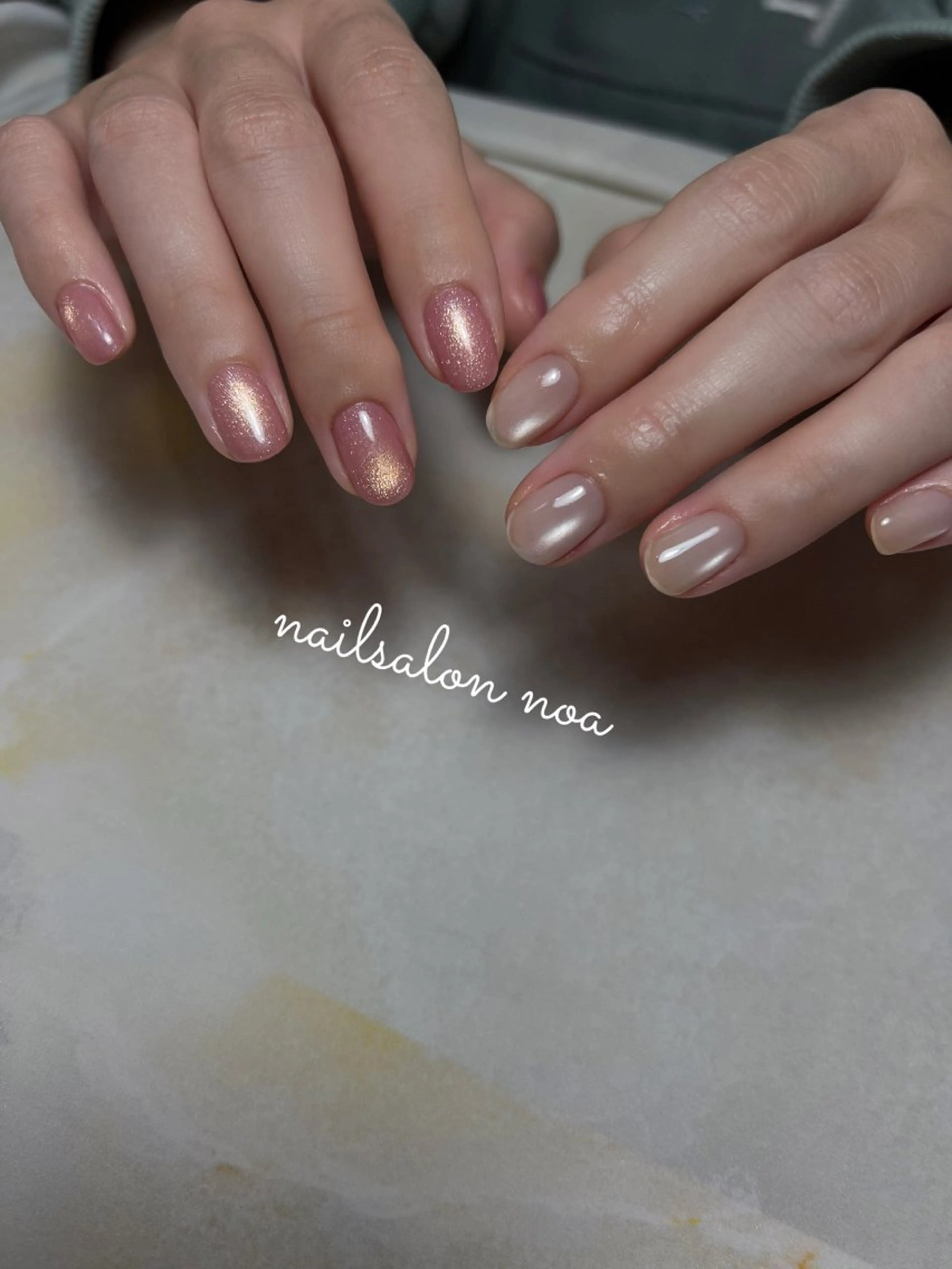 ネイル カジュアル ジェルネイル ニュアンスネイル パラジェル ショートネイル ハンドネイル nailsalon noa所属・ショートネイル専門店 sakiのネイルデザイン