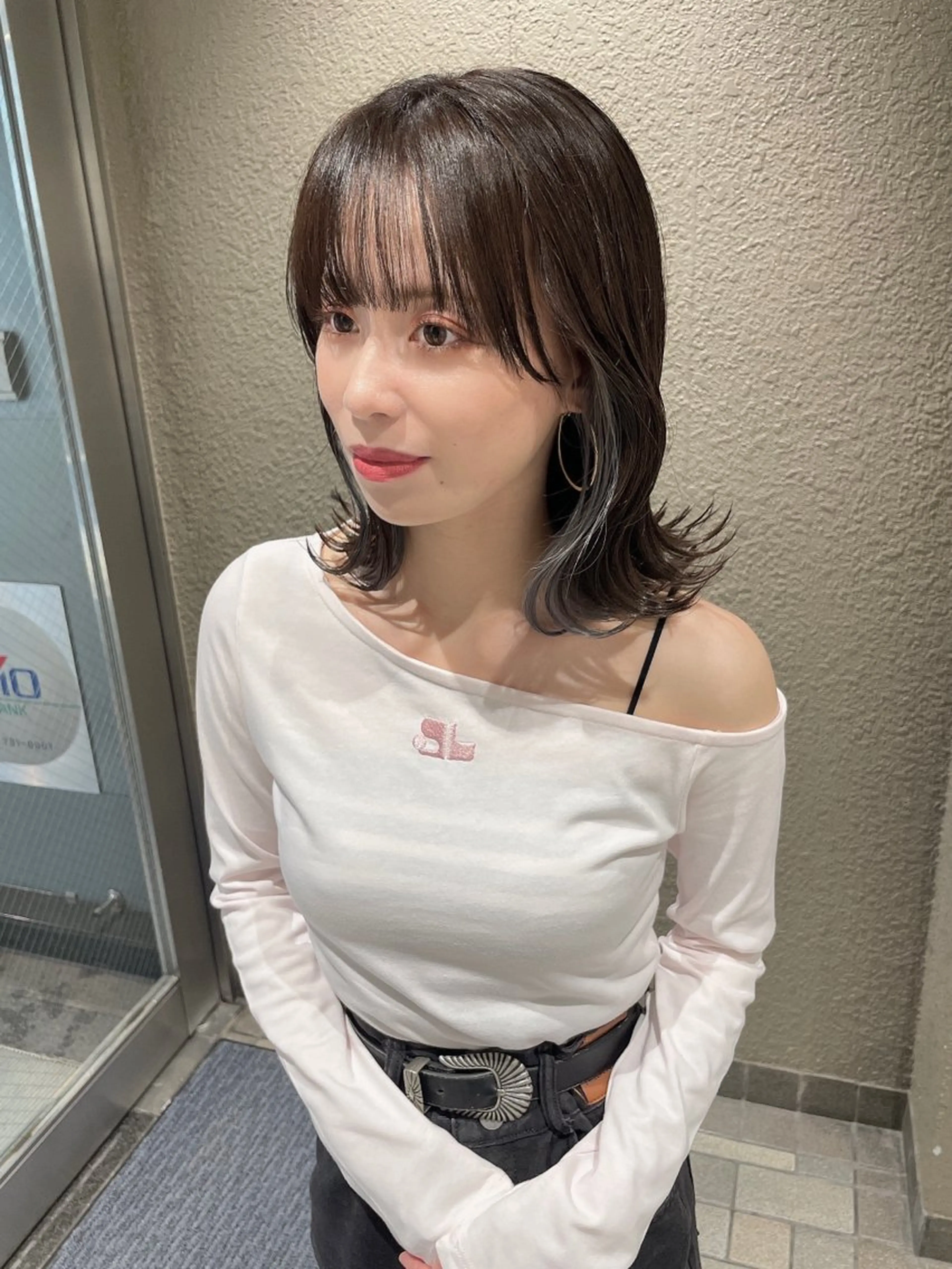 ミディアム カラー カット ヘアカラー トリートメント 髪質改善will hairdesignのヘアスタイル