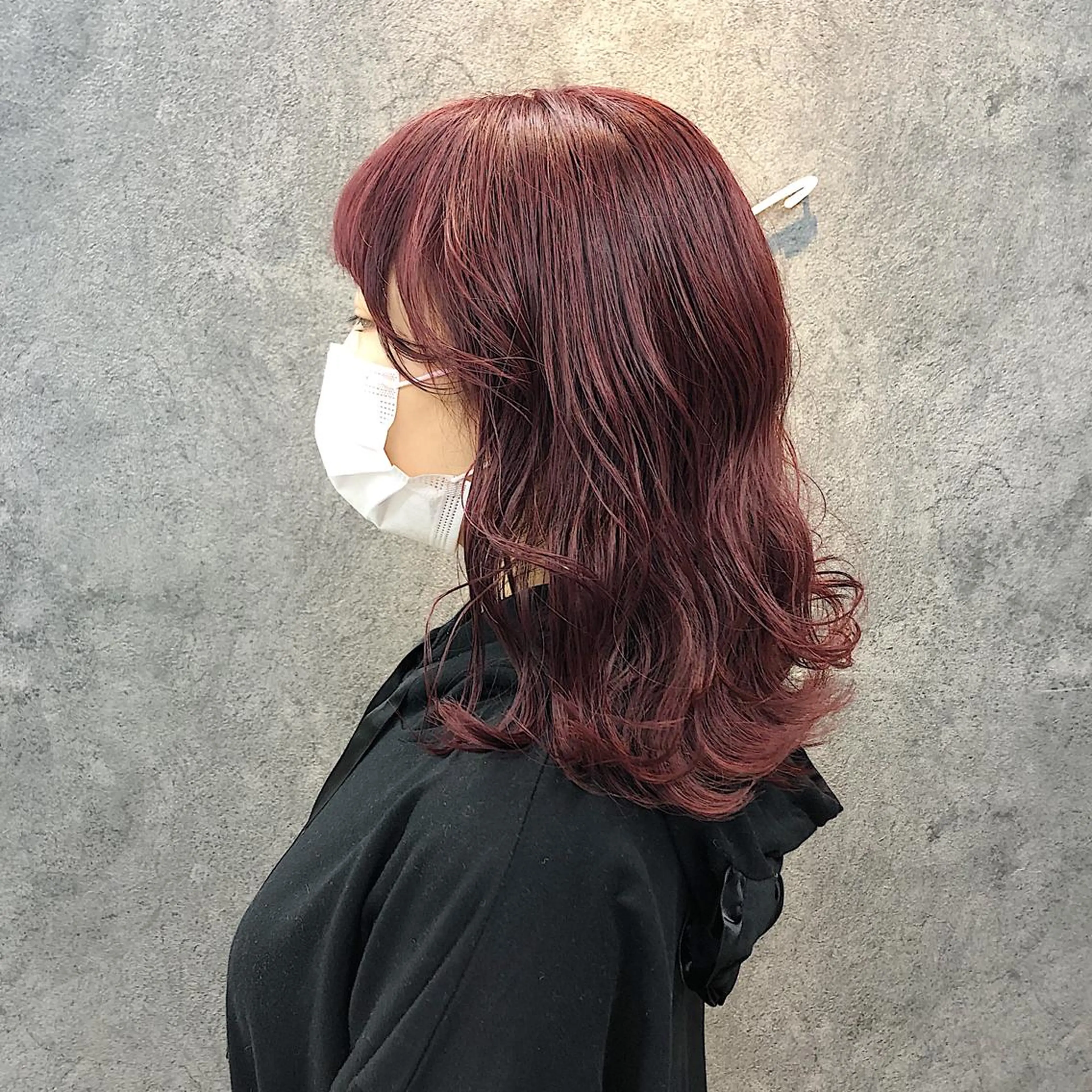 ミディアム カット ヘアカラー トリートメント 所渉/韓国レイヤー /ウルフカットのヘアスタイル