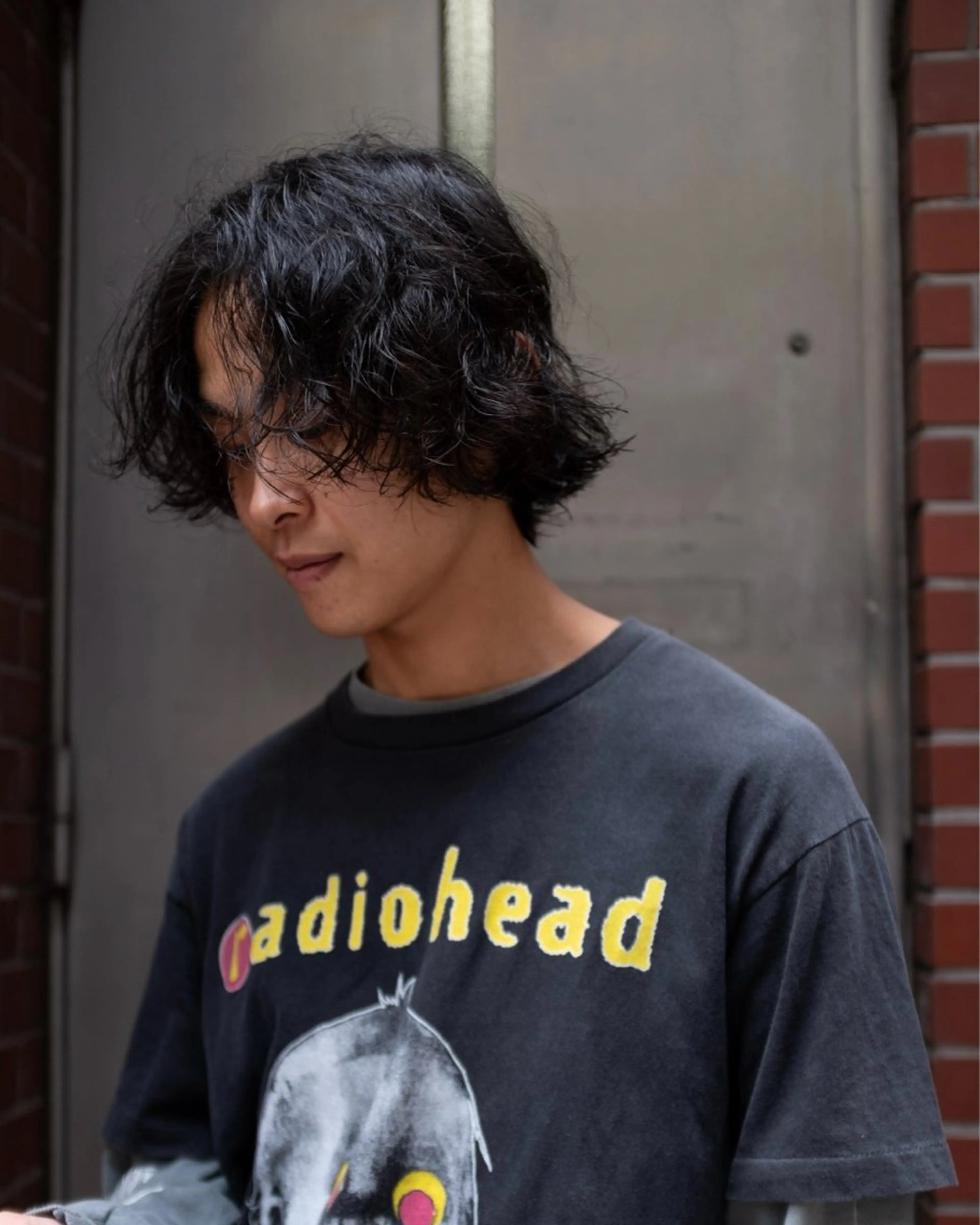 セミロング パーマ メンズ カット パーマ メンズスタイリスト リュウジのヘアスタイル