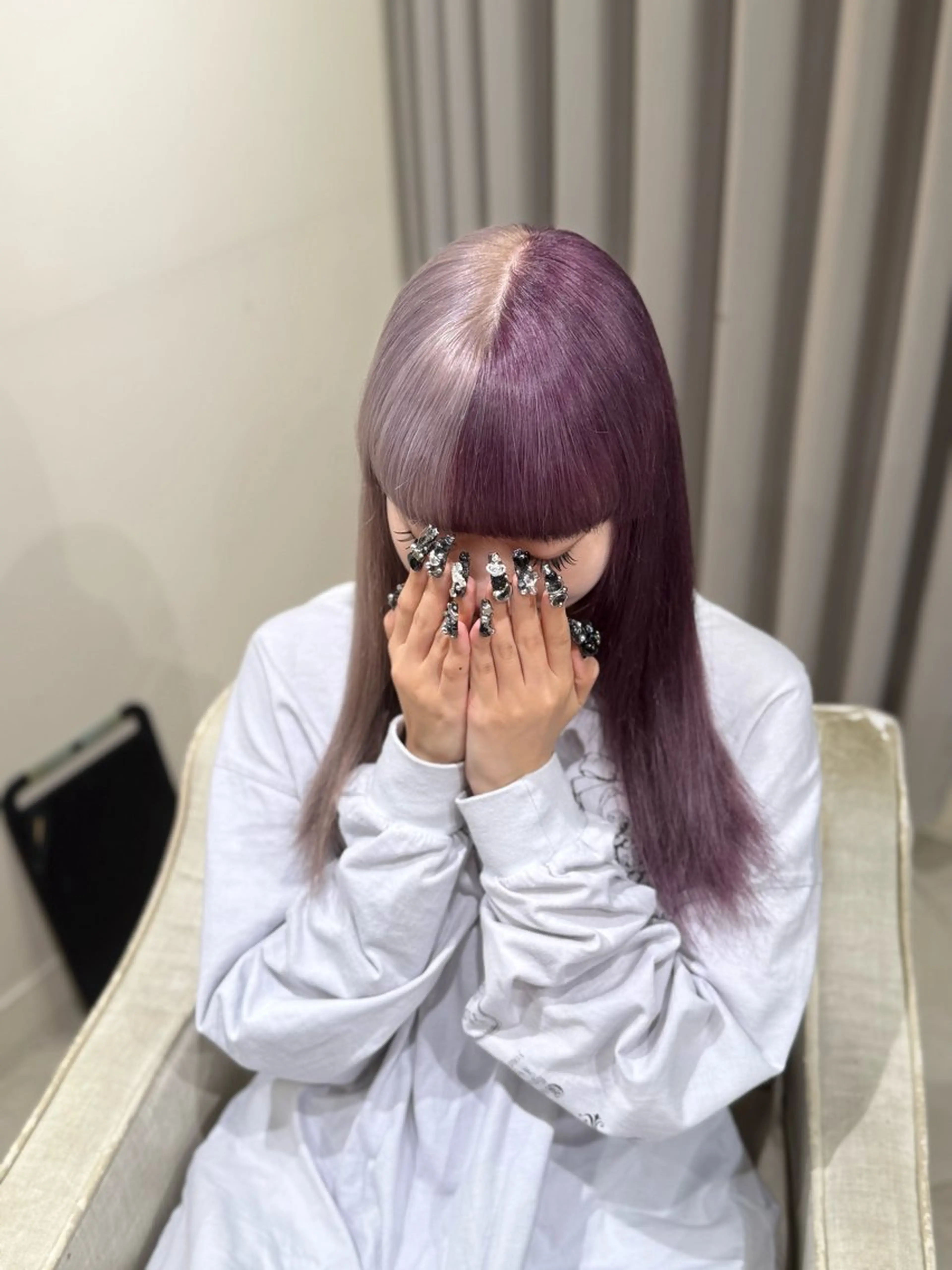 カラー ヘアカラー ハイトーン✨艶髪💘 💘 AYANO💘のヘアスタイル