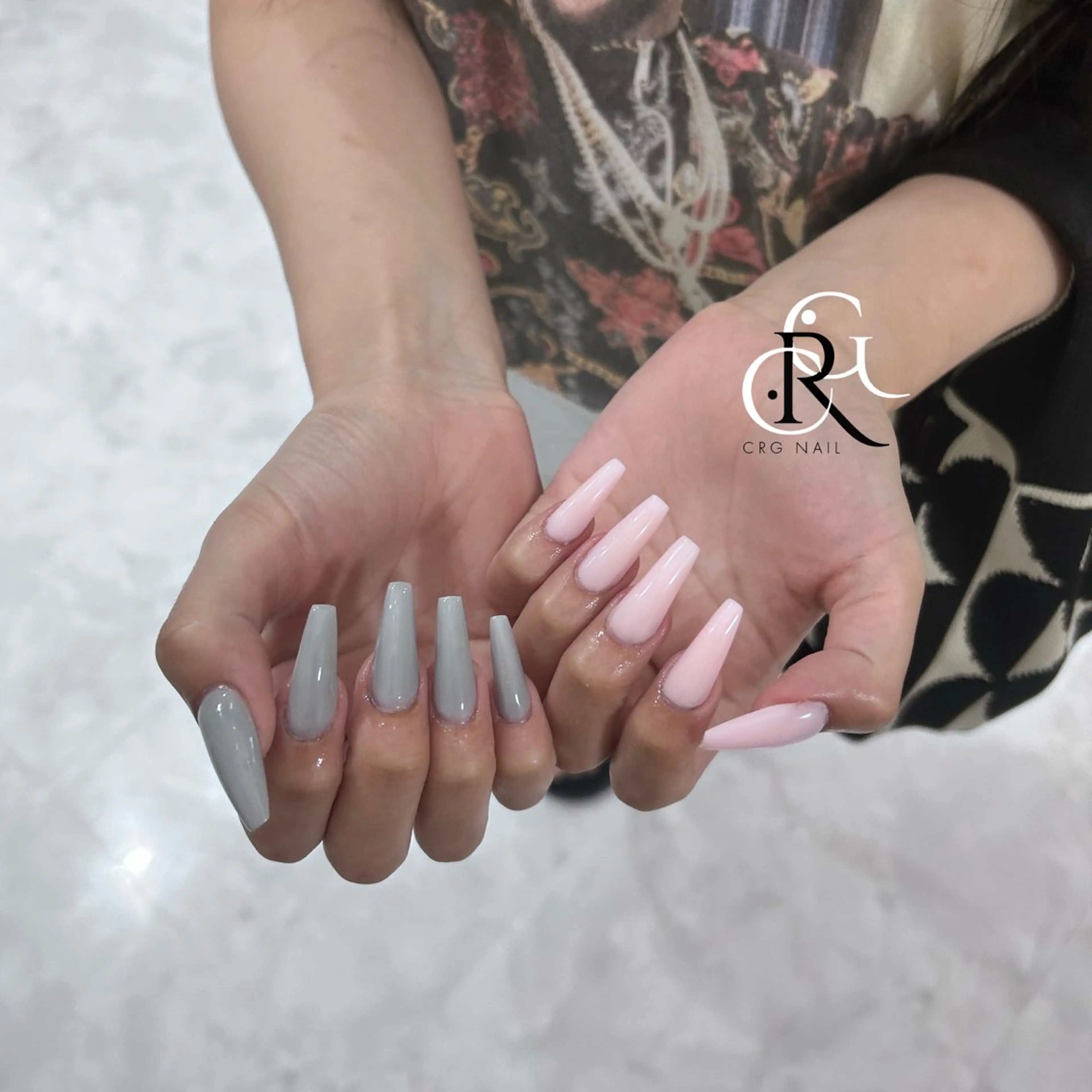 ロング ハンドネイル CRGNAIL EMIRIのネイルデザイン