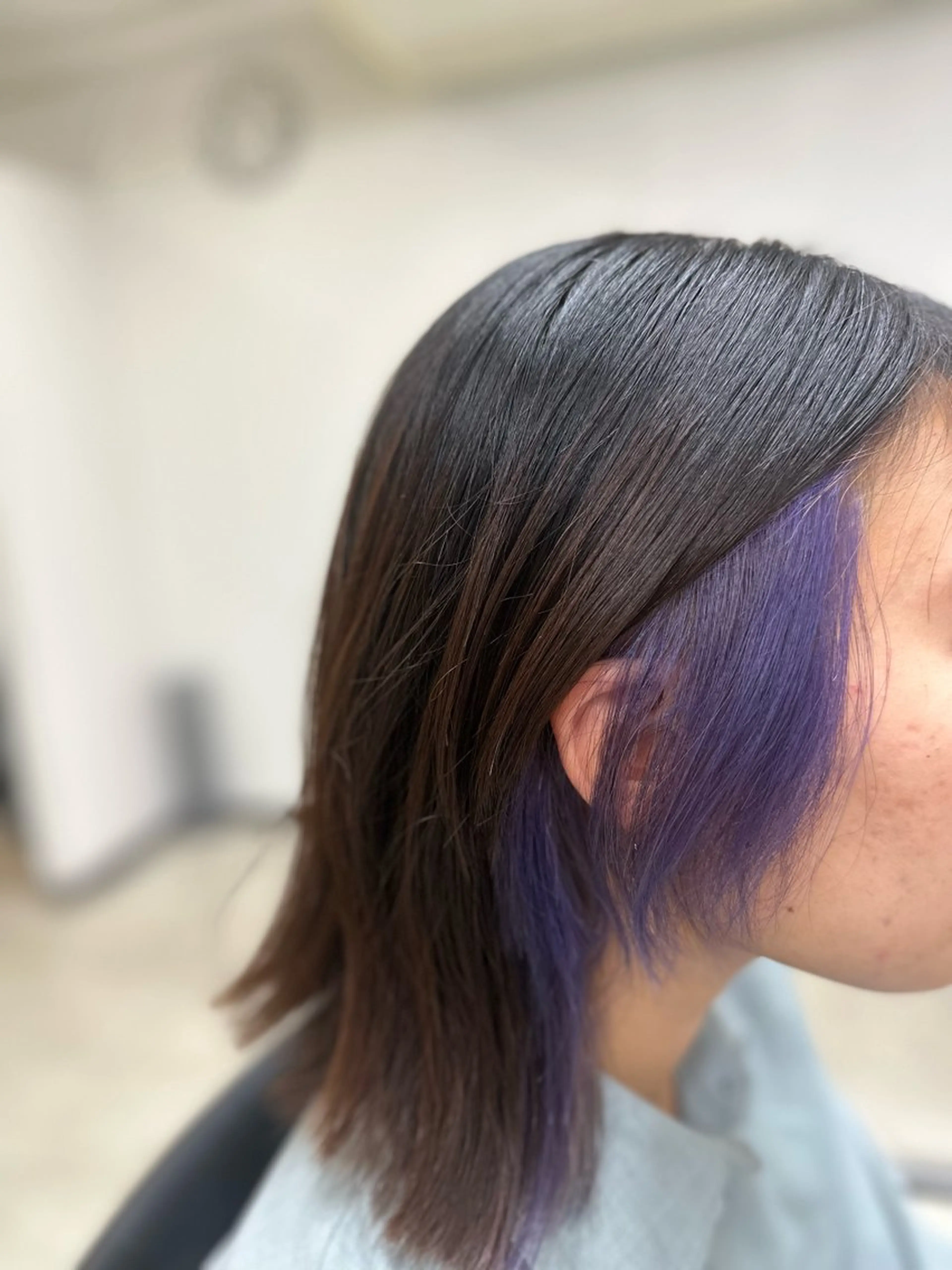 ミディアム カラー 長谷川 誠志のヘアスタイル