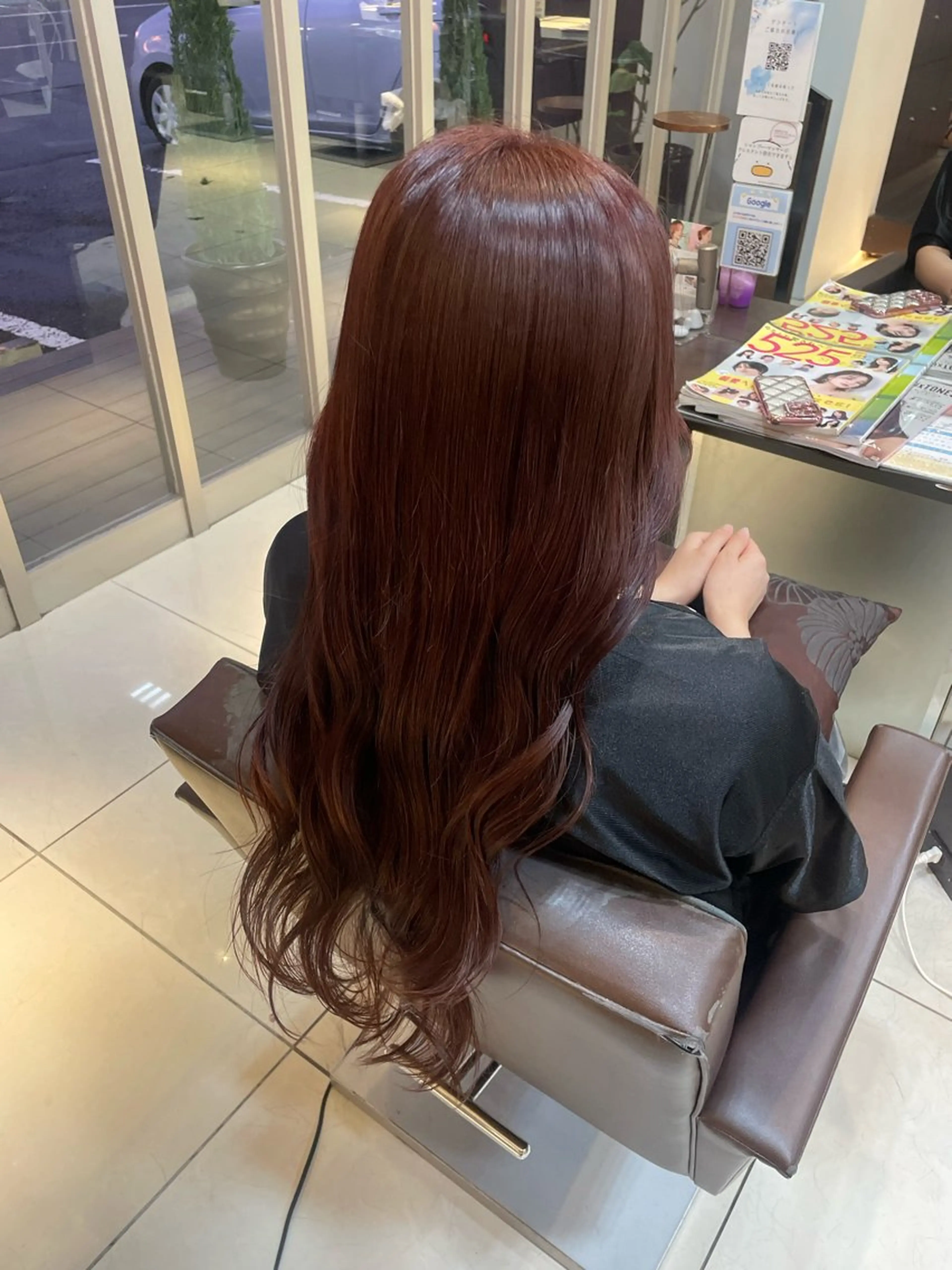 セミロング カラー ヘアカラー 🤎韓国ヘア ベージュ まゆか🤎のヘアスタイル