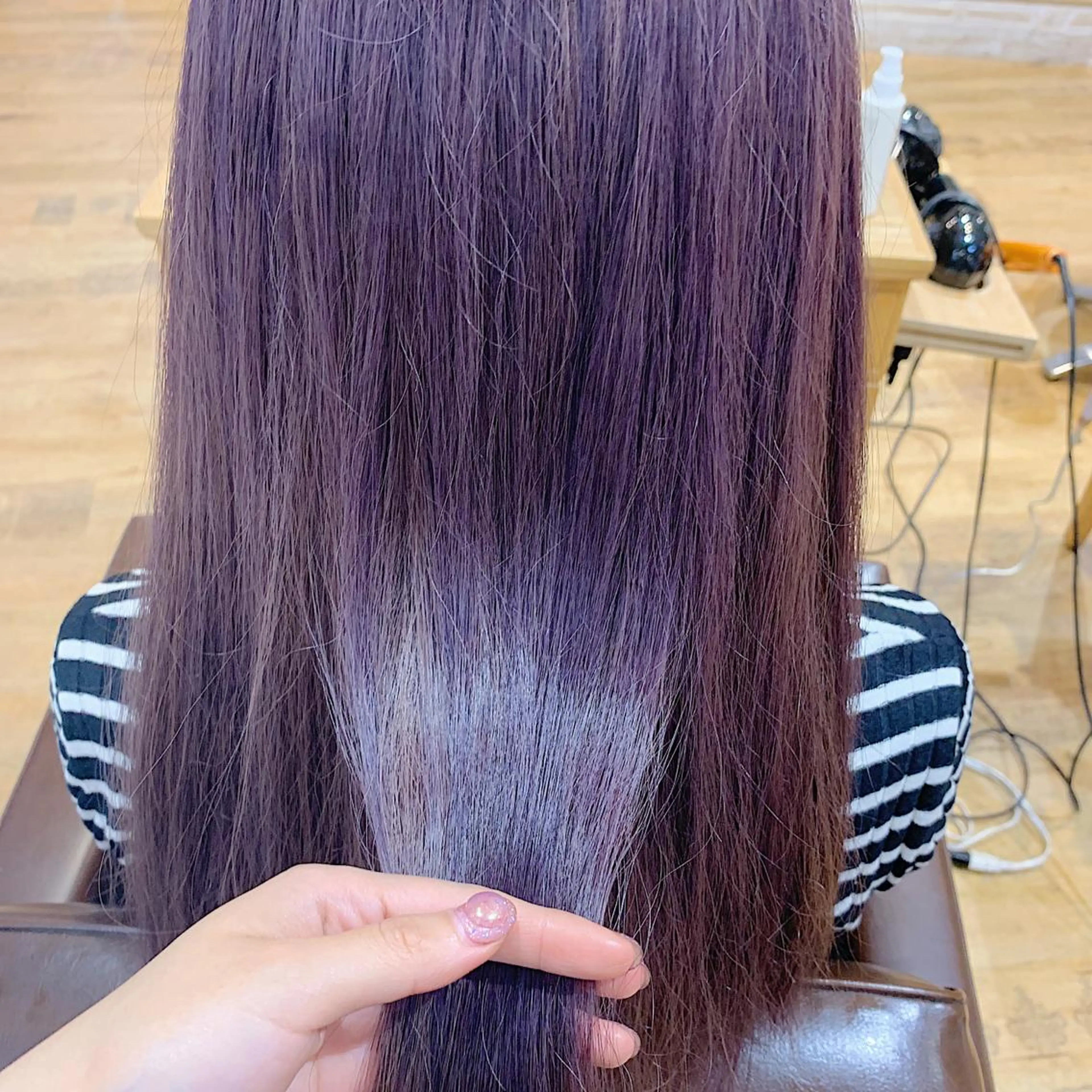 ロング カラー ブリーチ ラベンダーカラー GO TODAY SHAiRE SALON 町田店所属・🫧大森 知夏🫧のヘアスタイル