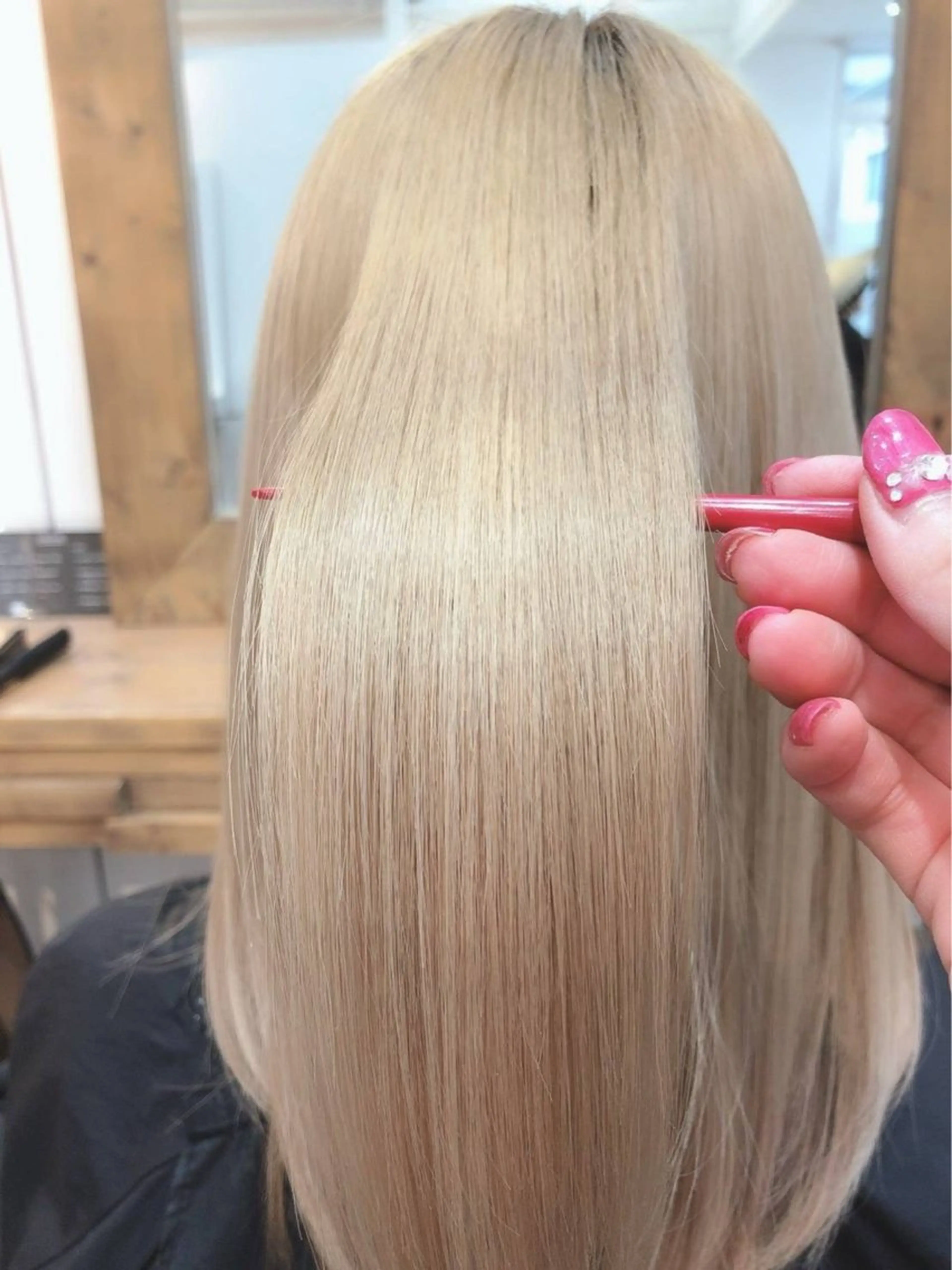 セミロング 清水 凜生のヘアスタイル