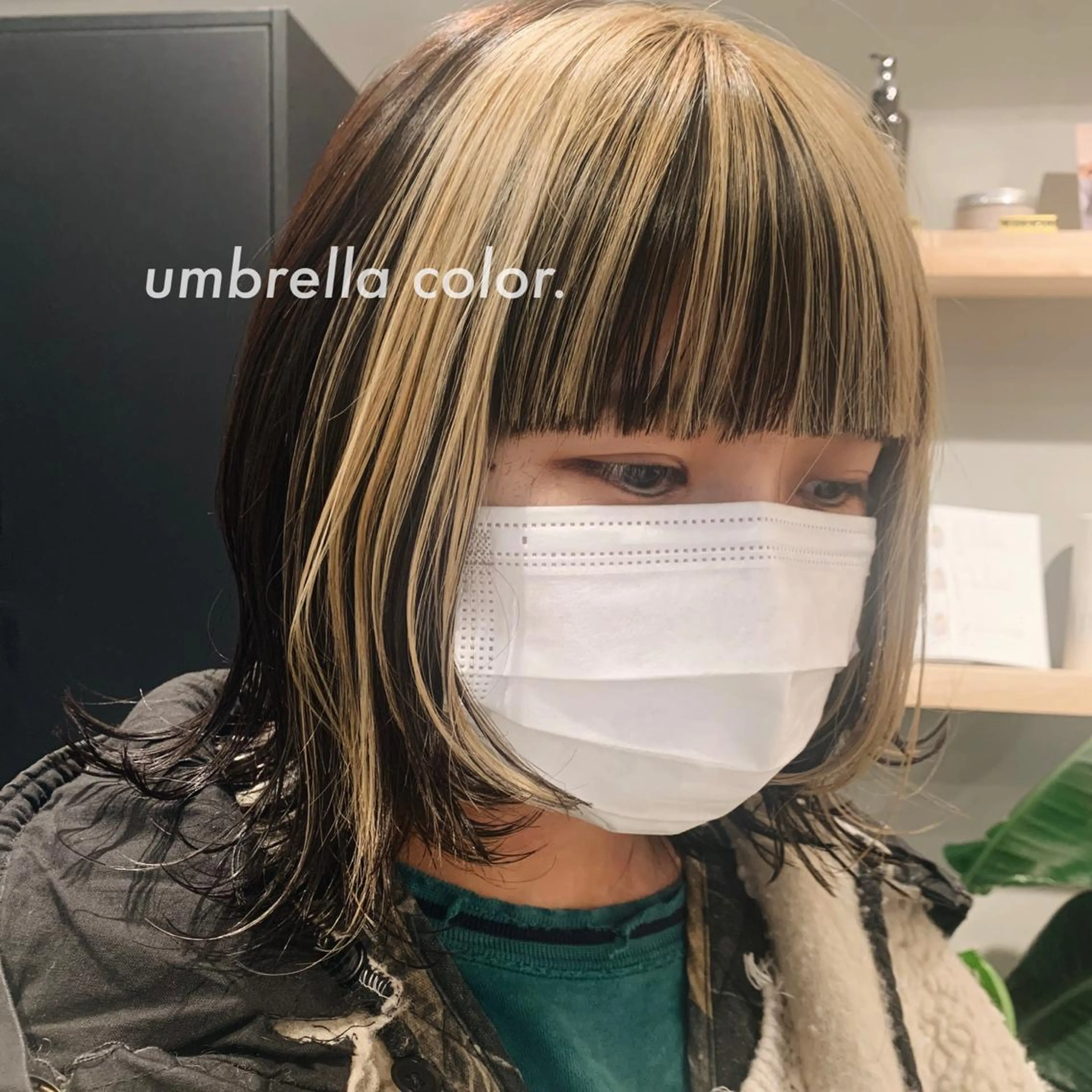 ミディアム カラー RINA🧤 デザインとボブのヘアスタイル