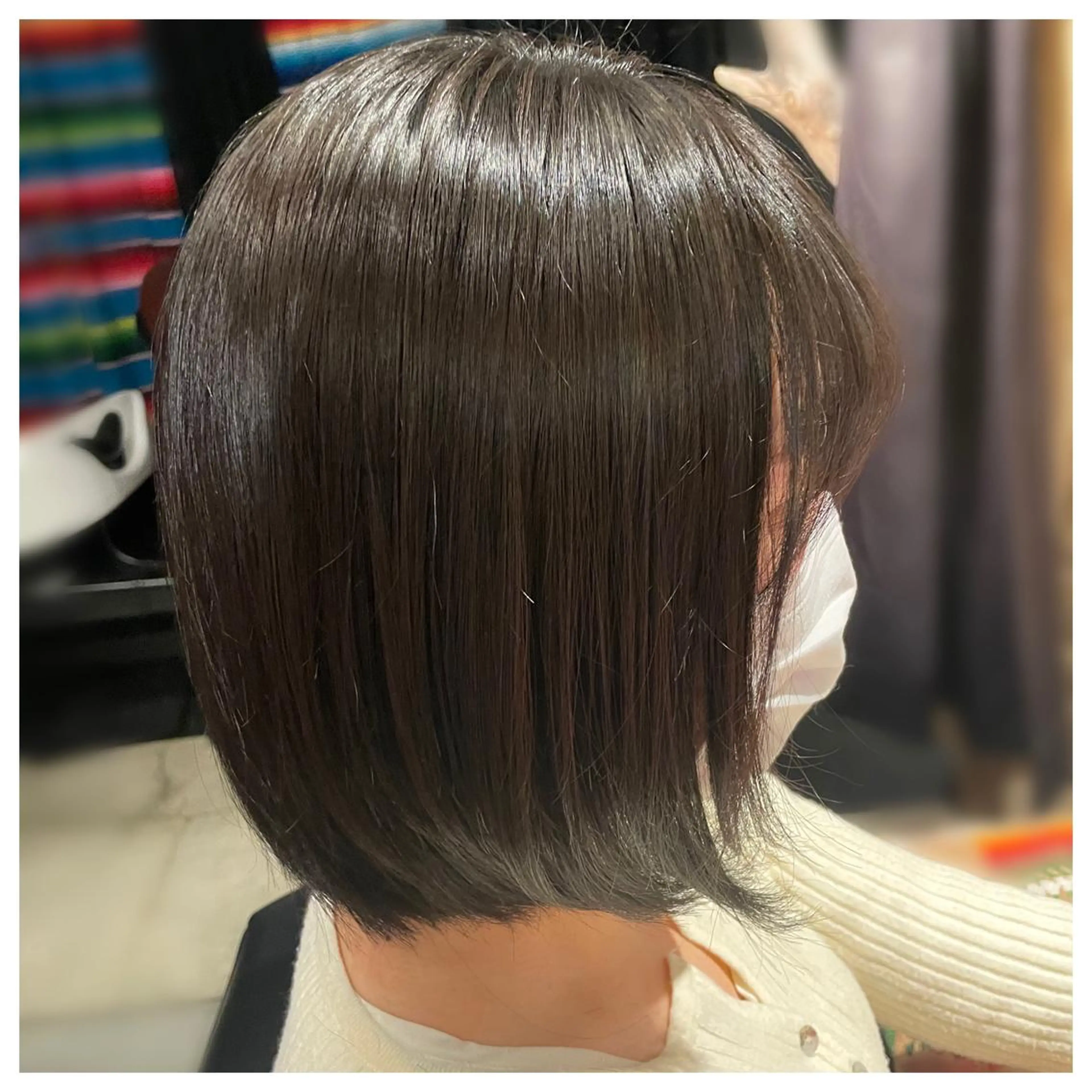 ミディアム ハイライト ヘアカラー アフィロス所属・五十嵐 舞のヘアスタイル