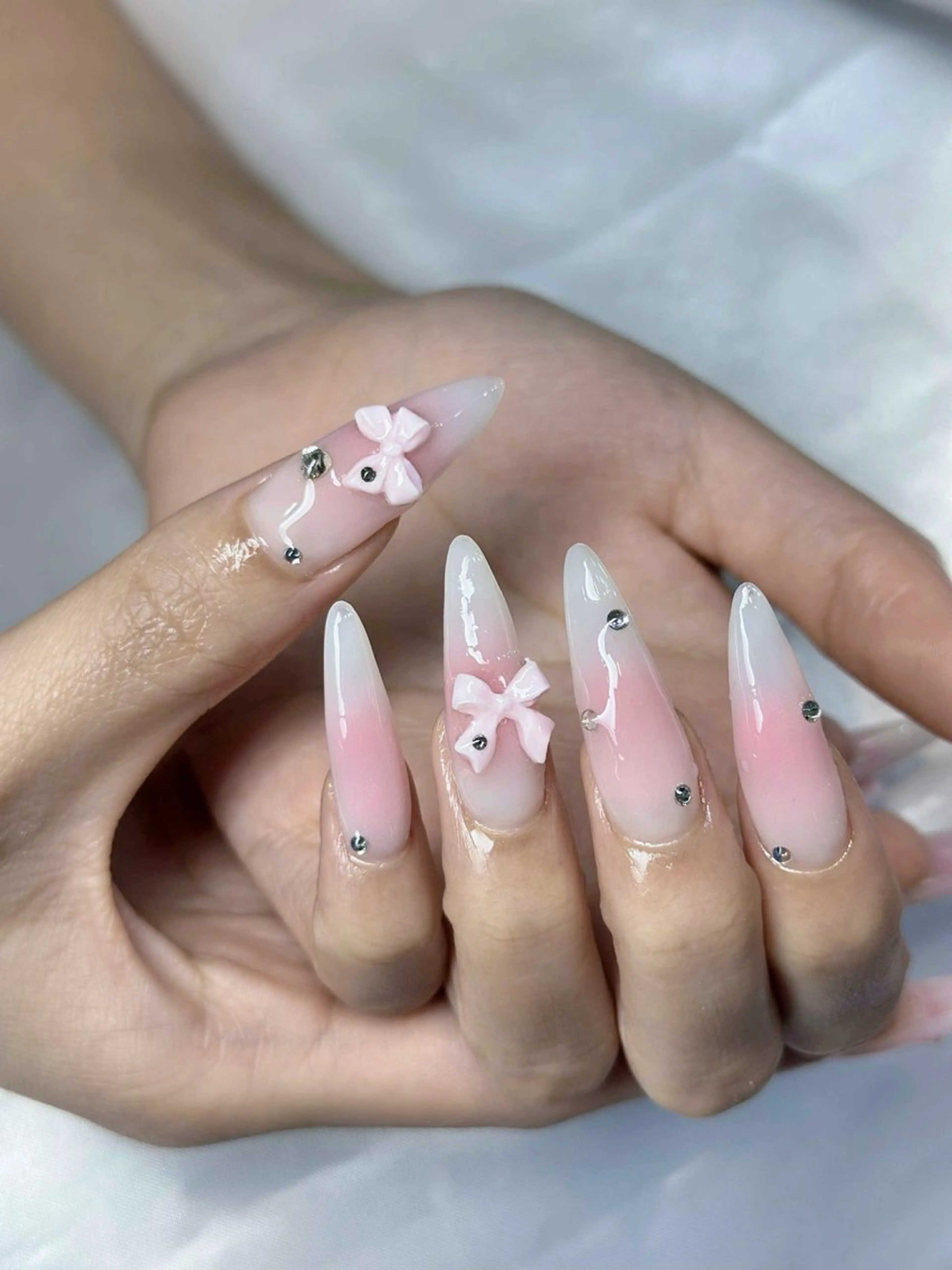 ネイル 長さ出し ネイルチップ sora ❄️のネイルデザイン