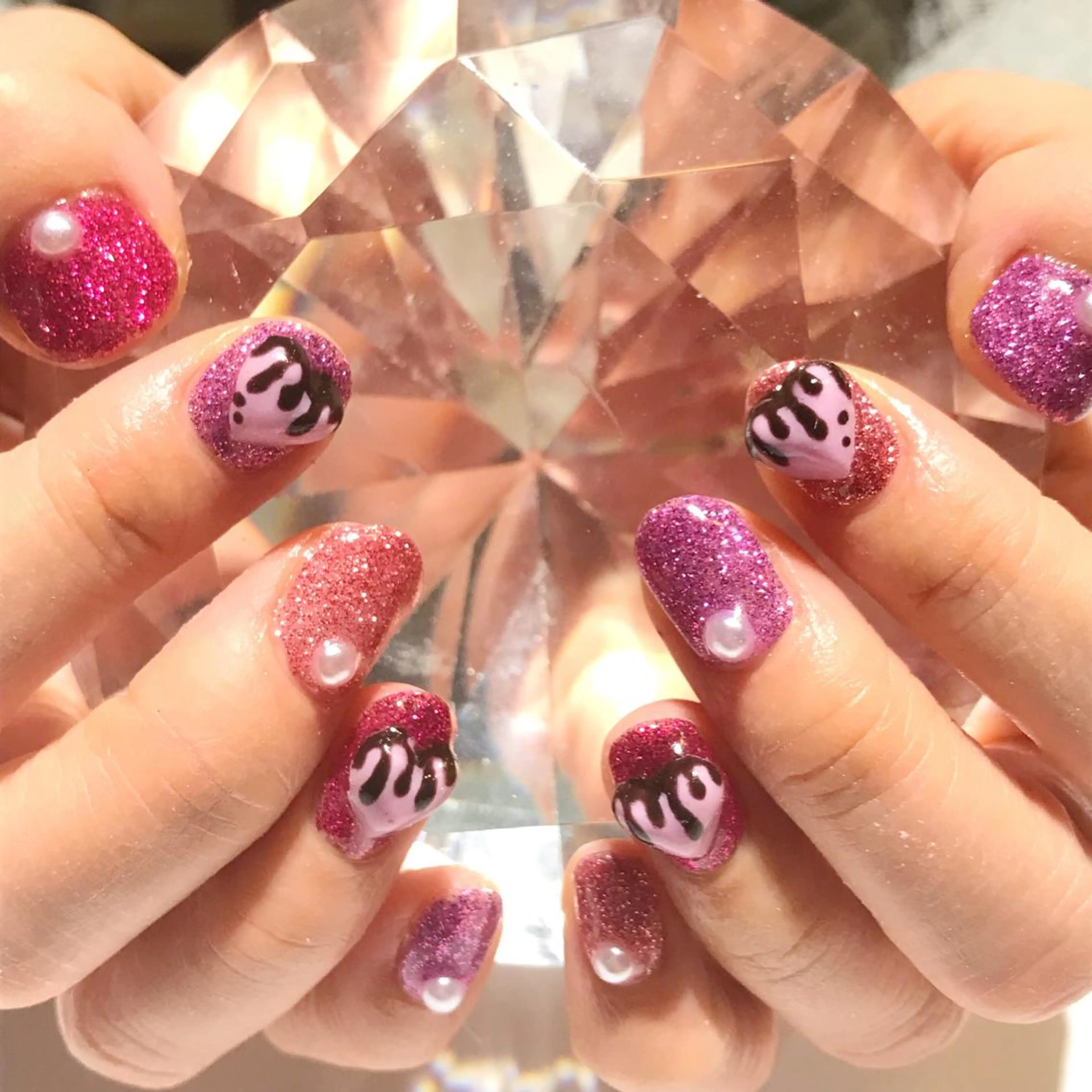 ネイル ハート 持ち込み YUN 💅のネイルデザイン