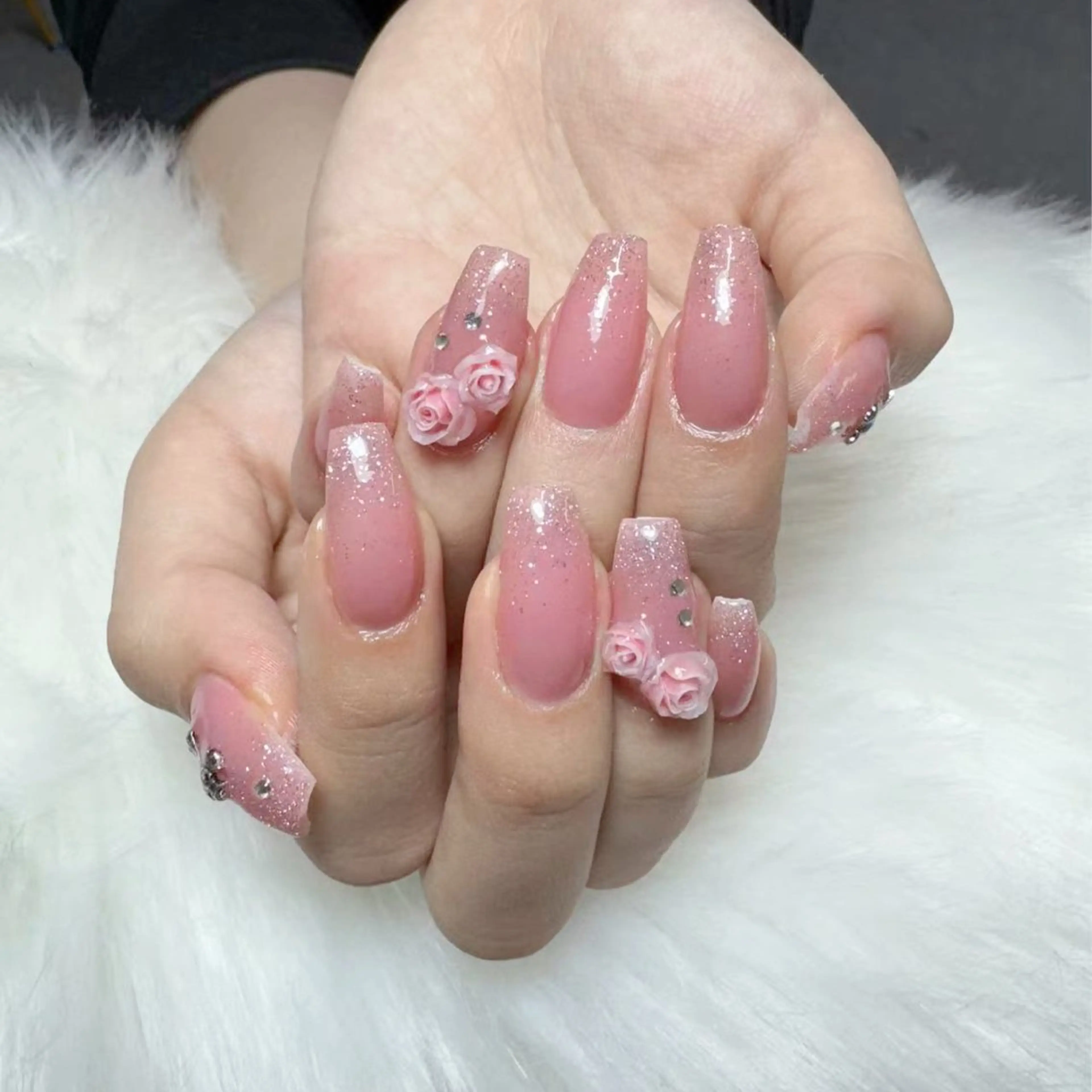 🍬可愛いラメグラデーション🩷ベースありの写真