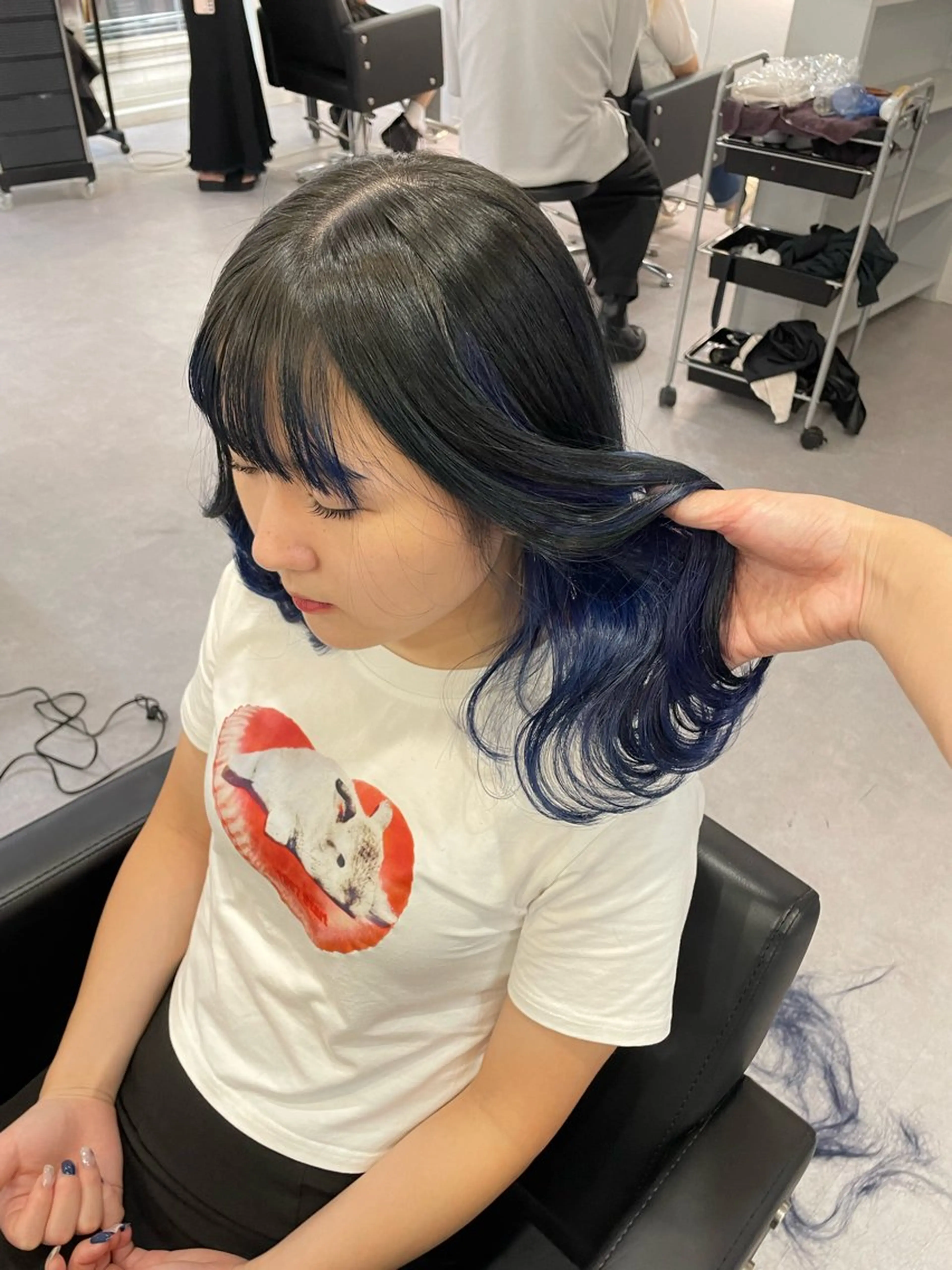 セミロング カラー ヘアアレンジ Cielro【 シェイロ 】所属・Cielro/ダブル カラー/西田咲希のヘアスタイル