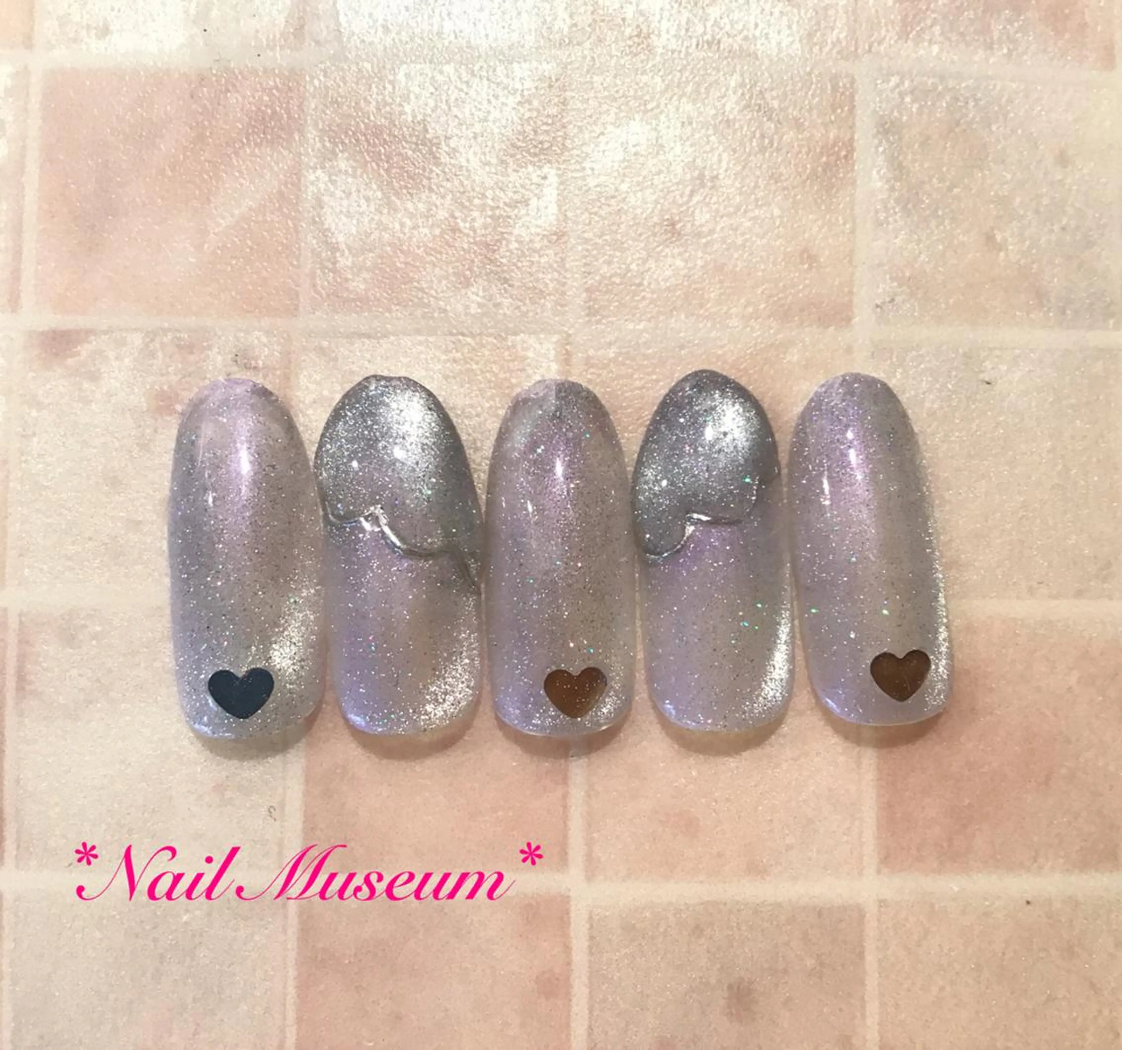 ネイル アートネイル フットネイル フレンチネイル ジェルネイル ハート マグネットネイル💛 Hayakawaのネイルデザイン