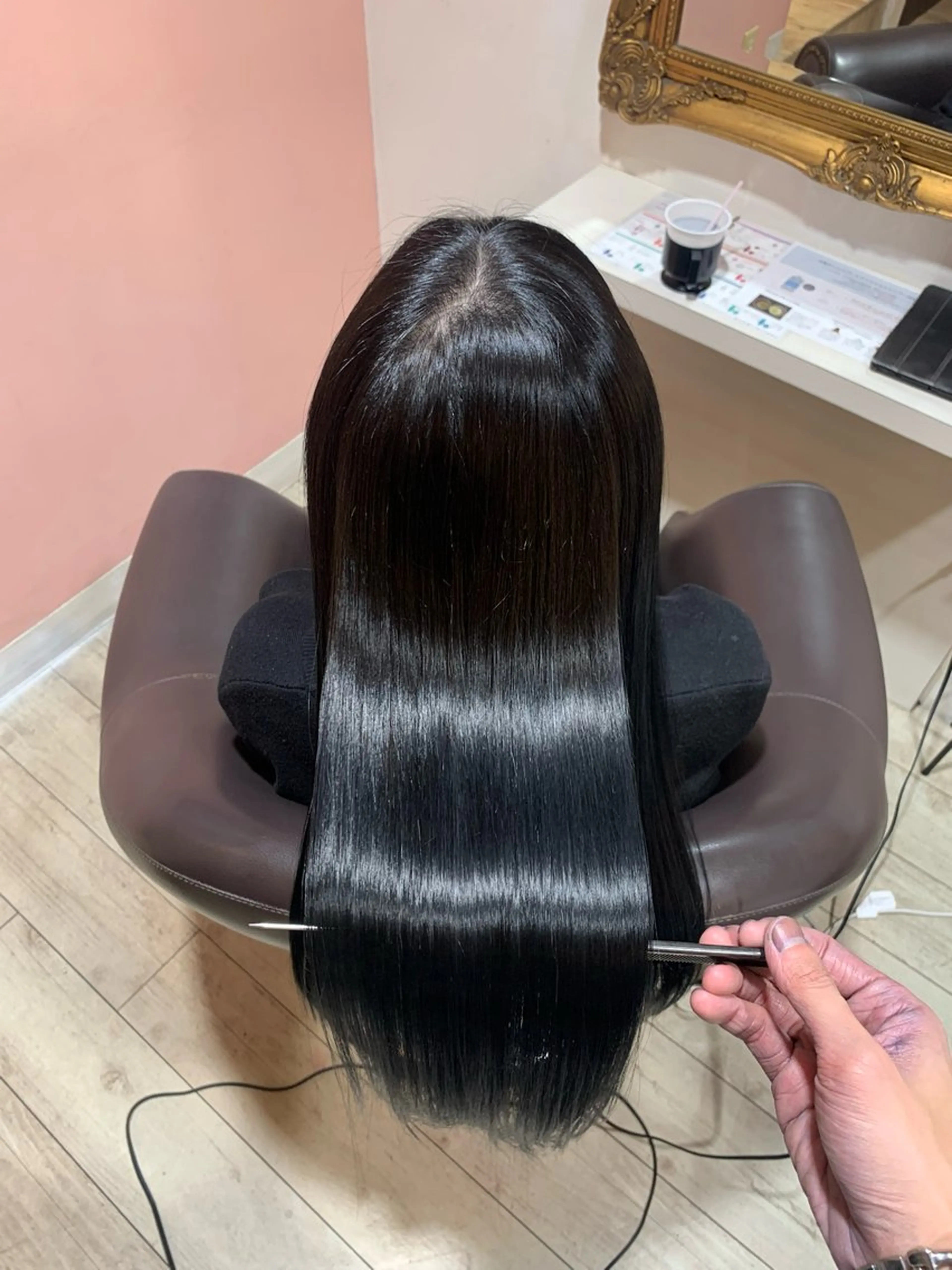 ロング カラー ヘアカラー トリートメント 髪質改善 /美髪矯正🫧ゆたかのヘアスタイル