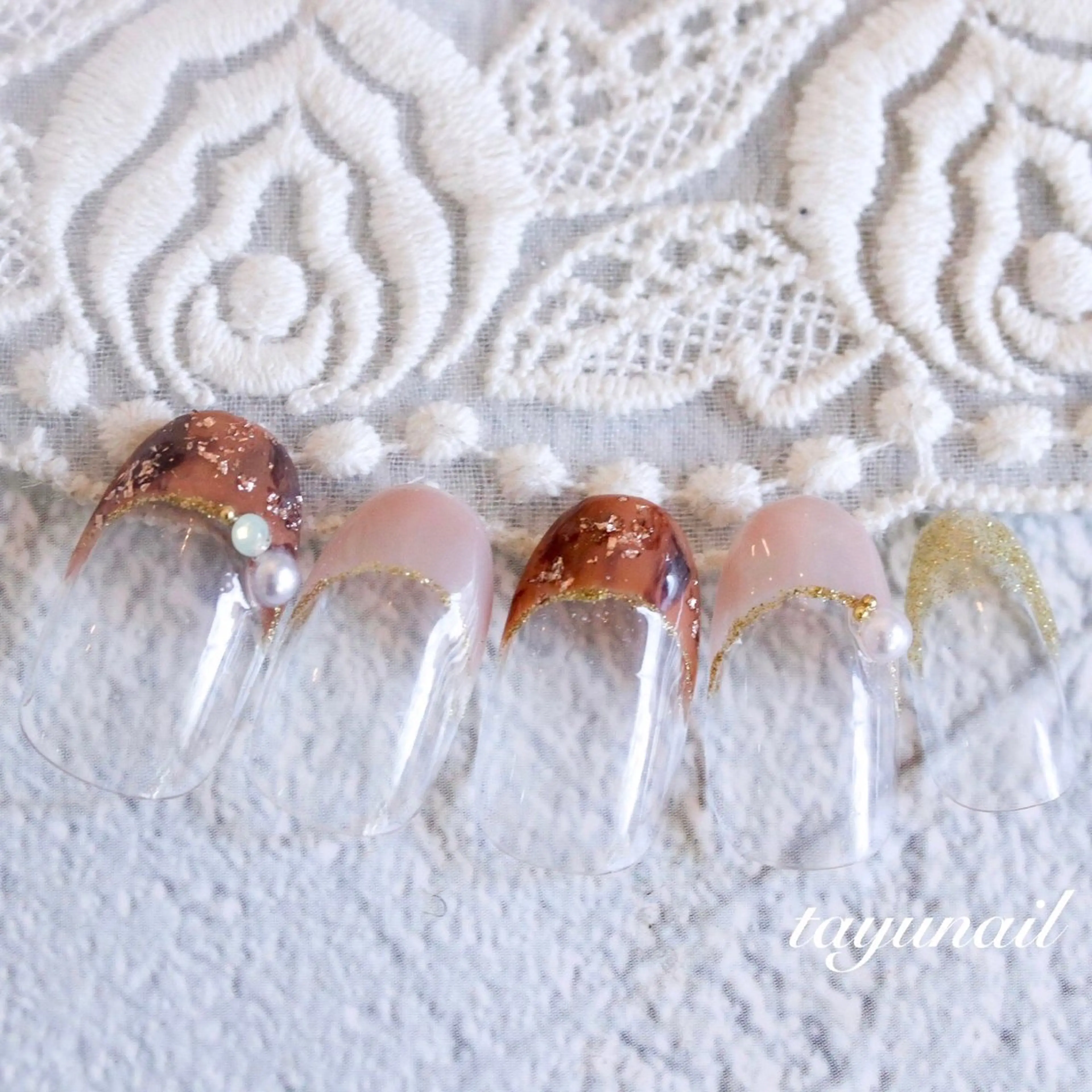 ネイル アートネイル ジェルネイル パラジェル ハンドネイル ネイルサロン・ネイルスクール　たゆnail所属・ネイルサロン 【たゆnail】のネイルデザイン