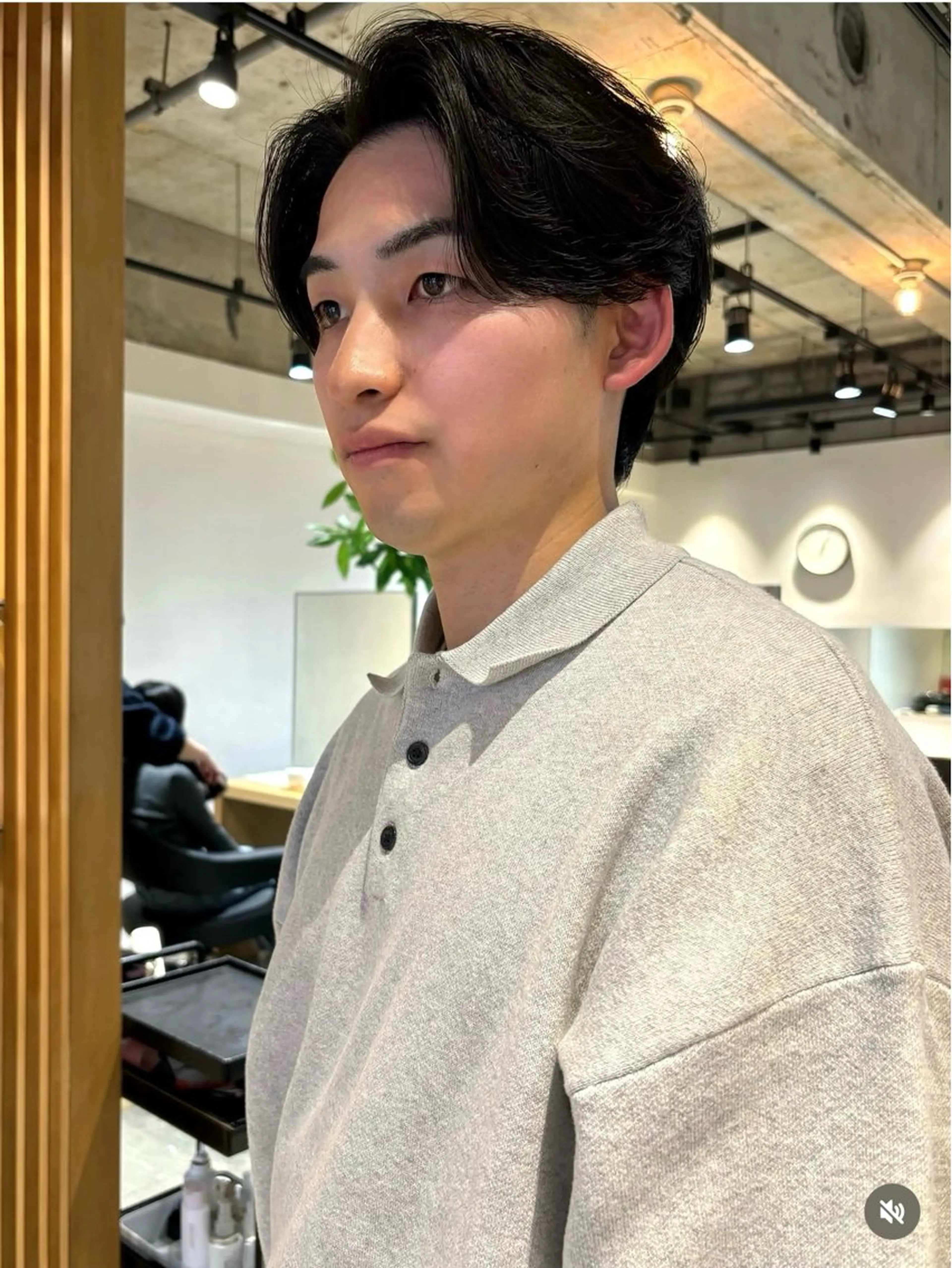 【20代以下mens限定】cut+color+shampoo treatment ☁️の写真