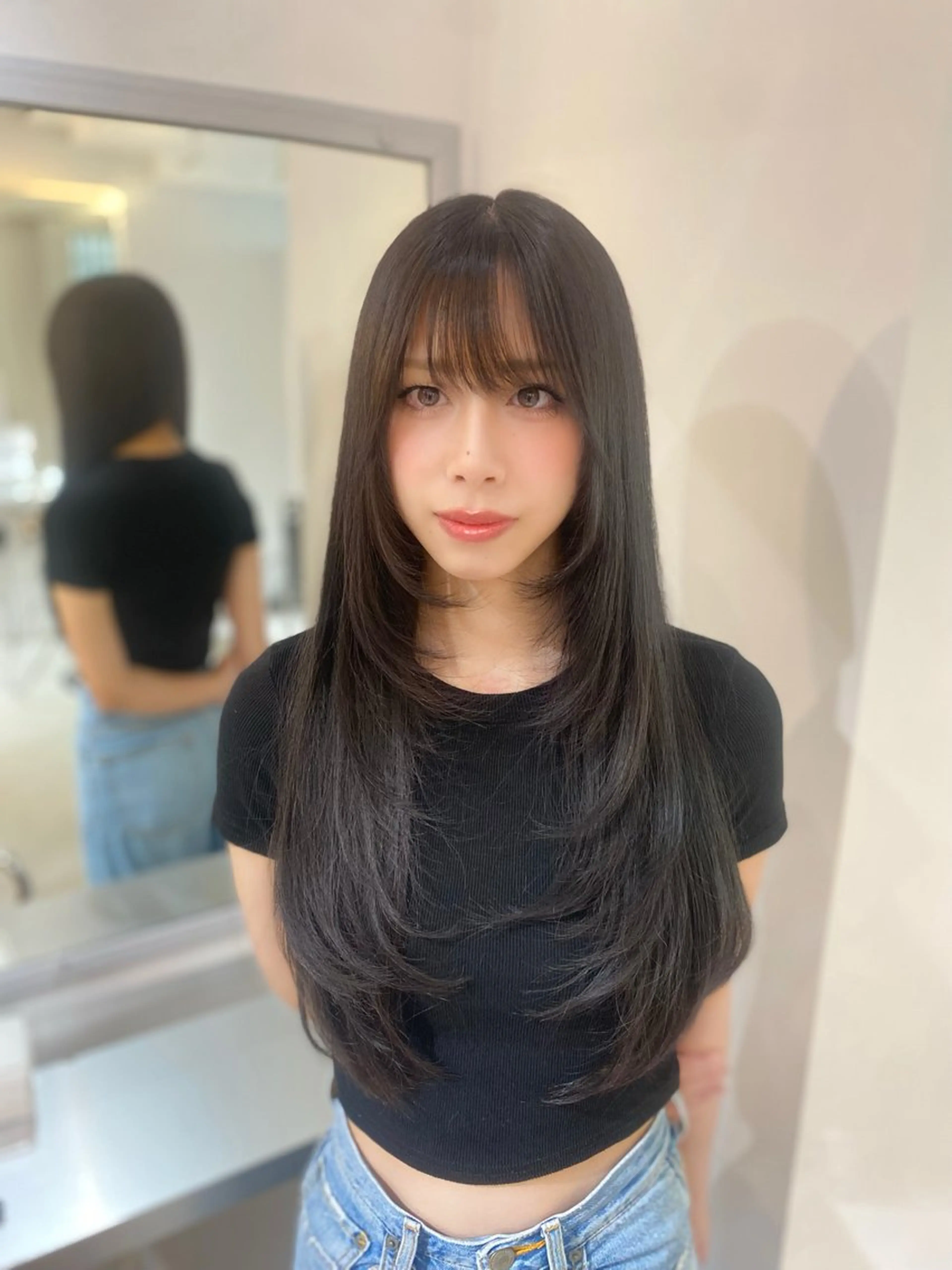 【レイヤーカット】カットモデル※鎖骨以上の長さがある方で3cm以上切らせて頂ける方限定 シャンプー付き！の写真