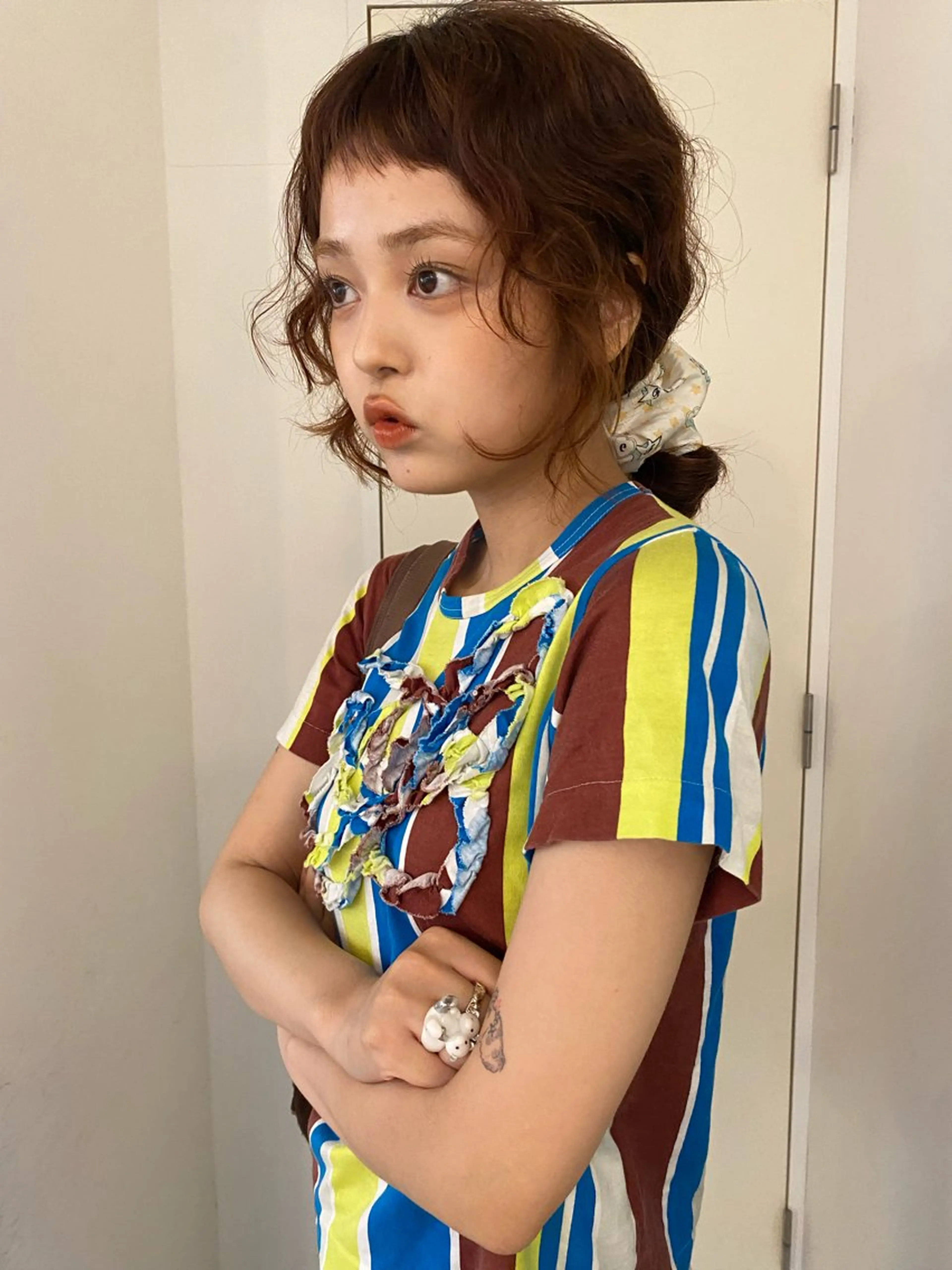 ミディアム YUUKI/ボブ パーマ.レイヤーのヘアスタイル