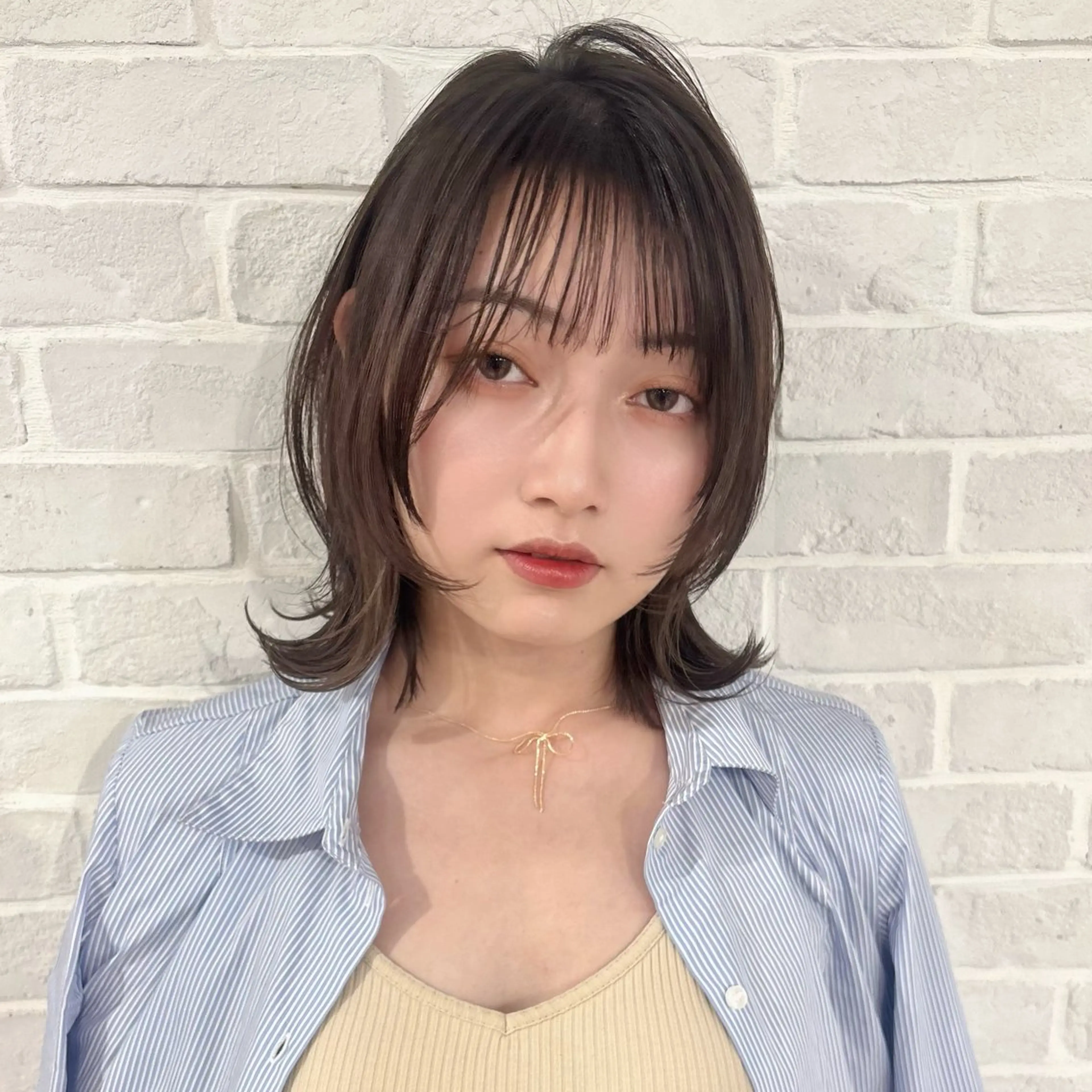 ミディアム カット トリートメント レイヤー/メンズ 竹田凪儀のヘアスタイル