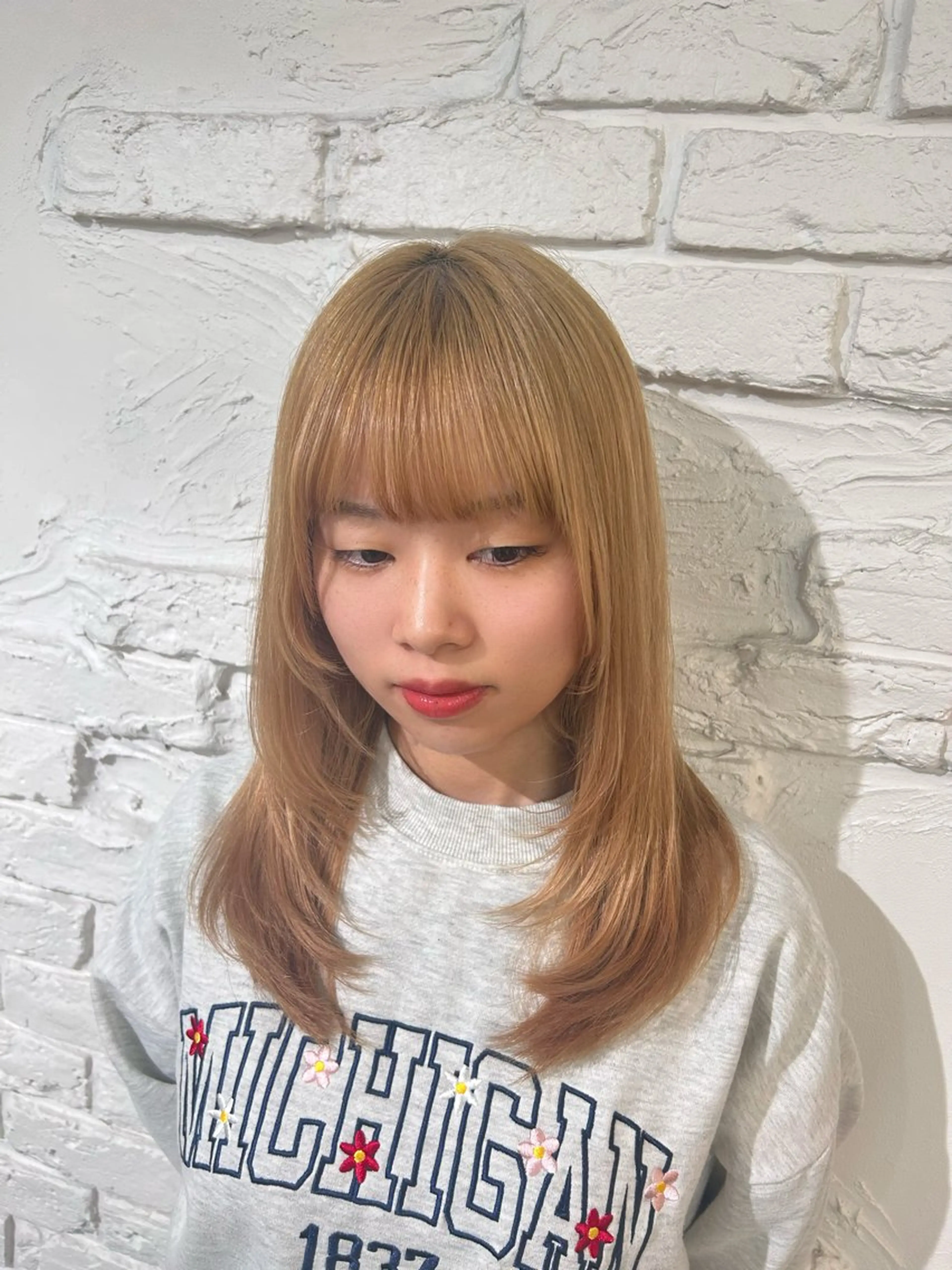 セミロング ayari🌸西梅田 カットモデル募集中✨のヘアスタイル