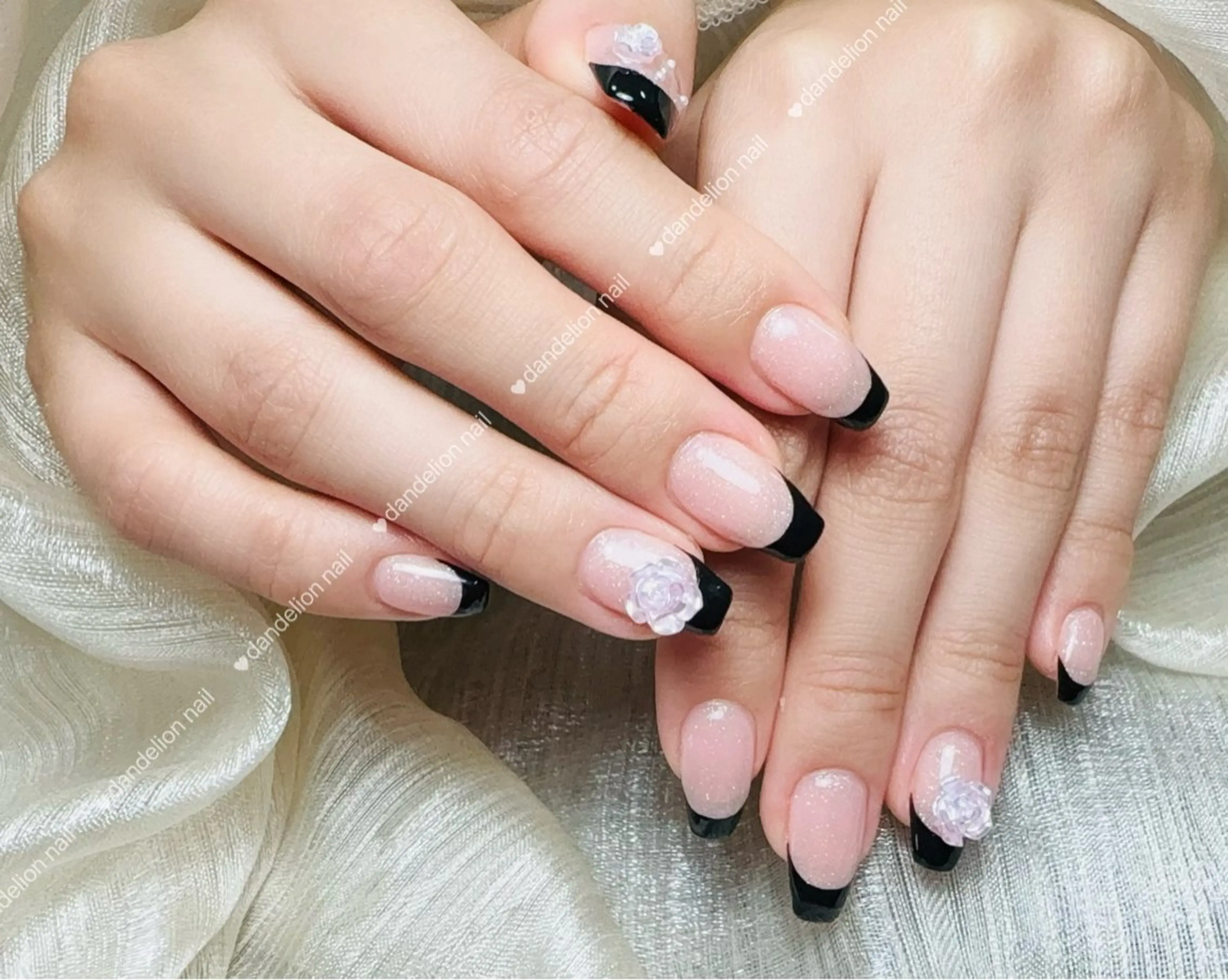 ネイル フレンチネイル ハンドネイル dandelion nail北千住のネイルデザイン