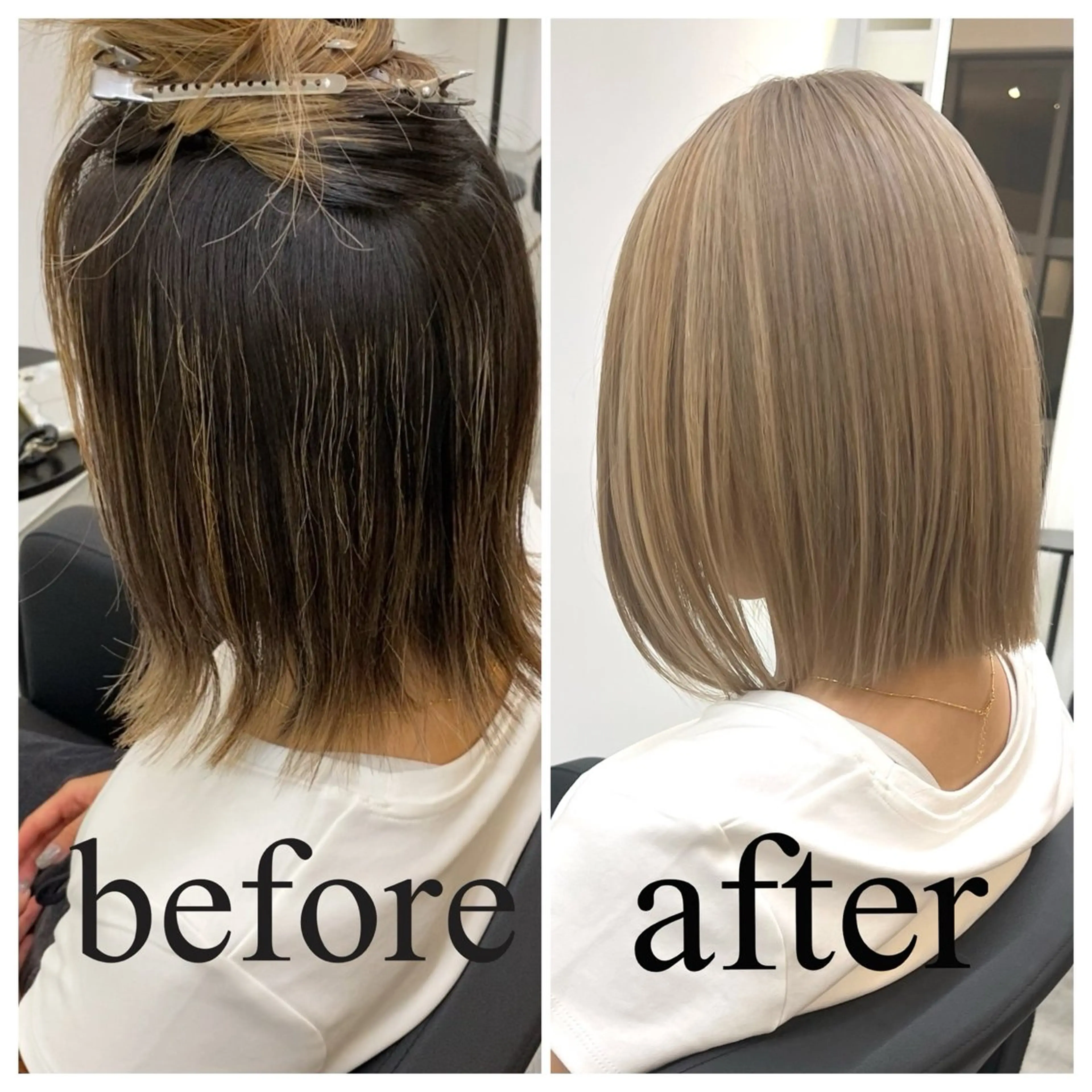 カラー ボブ Nake所属・古賀 雄大のヘアスタイル