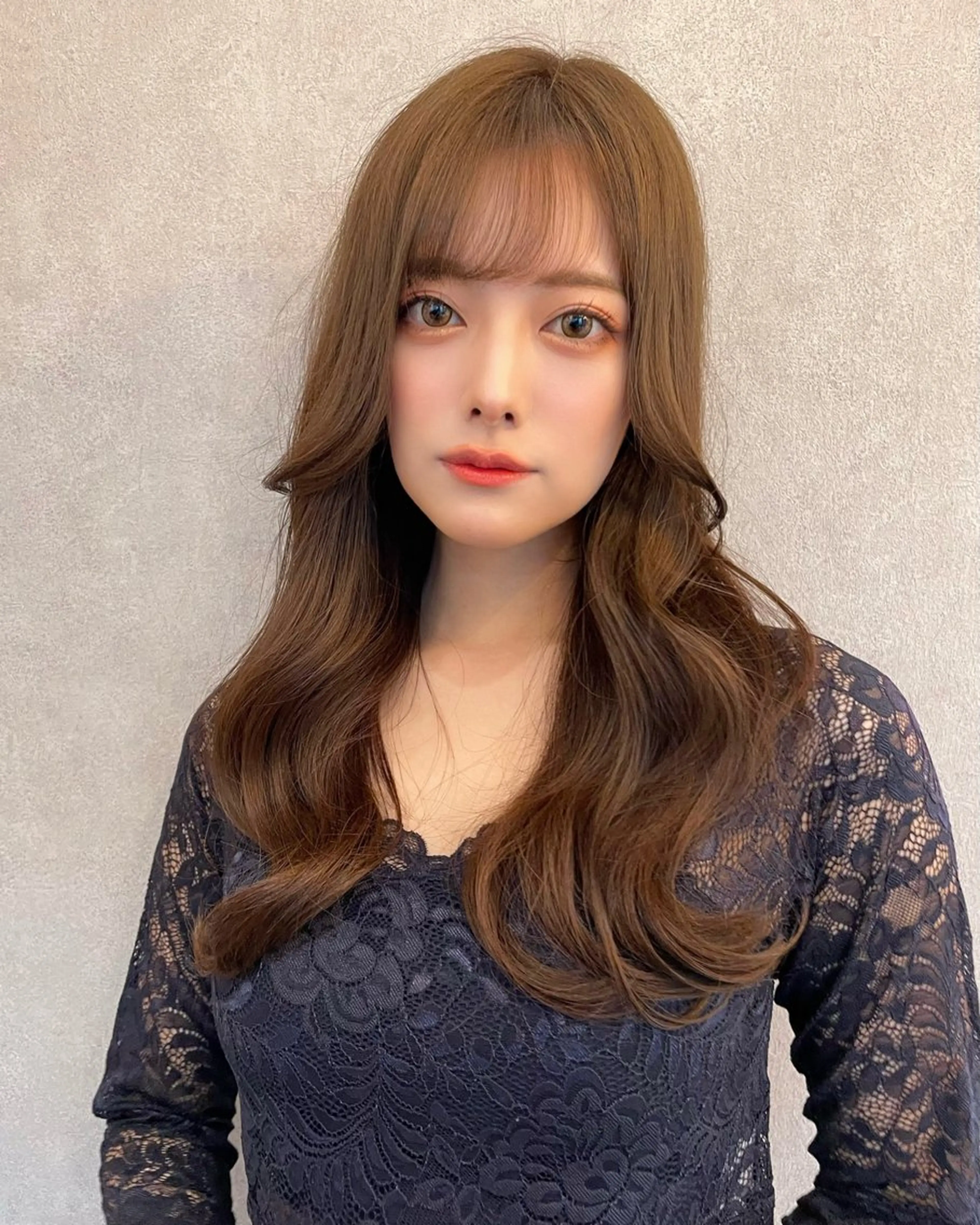 ロング カラー カット ヘアカラー トリートメント 韓国ヘア🤍顔周り/ 髪質改善✨/林遼一郎のヘアスタイル