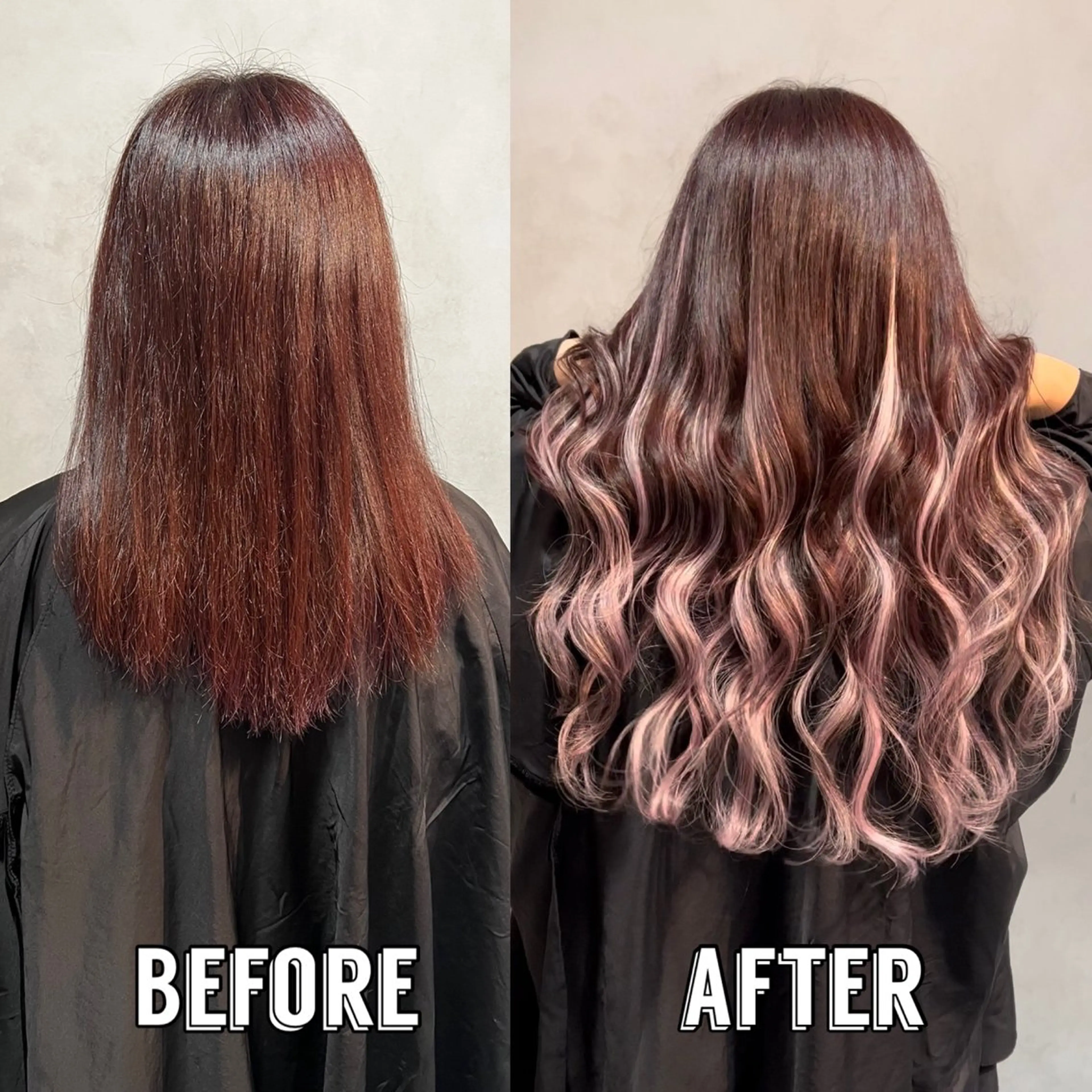 ロング カラー グラデーションカラー ピンクカラー エクステ PSY(サイ)所属・PSY(サイ)池袋 金田尚久🎨のヘアスタイル