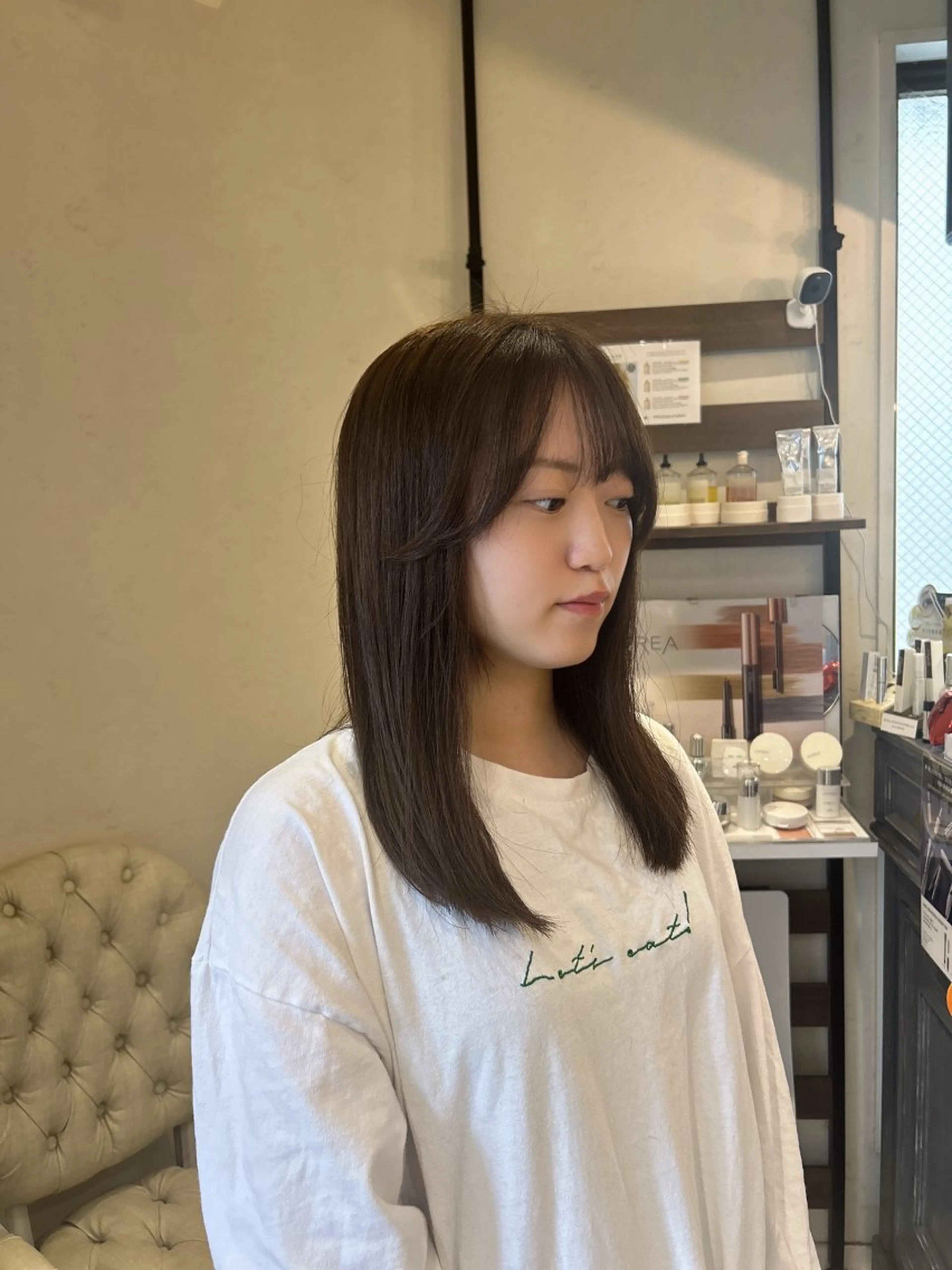 セミロング カット 河野 穂香のヘアスタイル