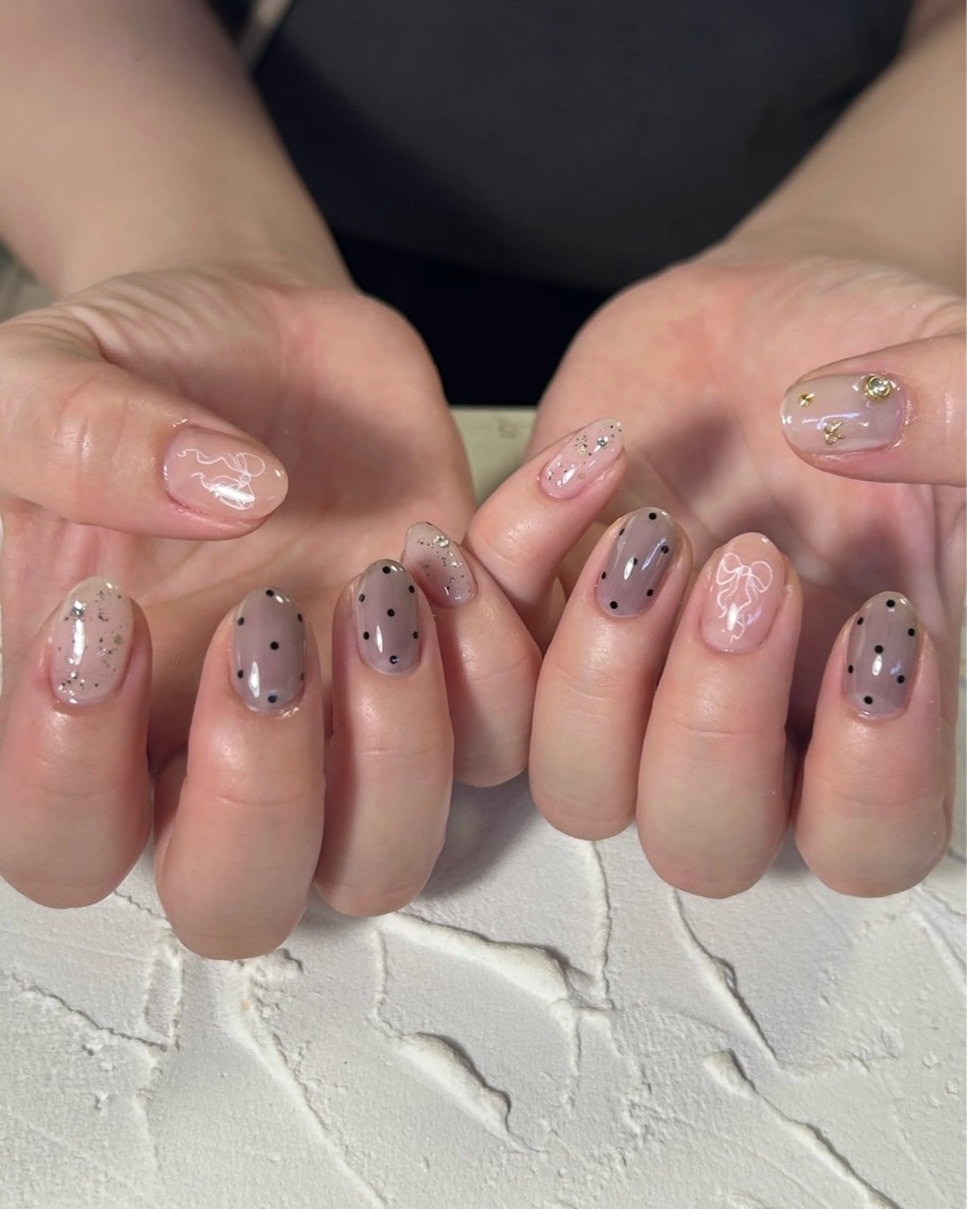ネイル ドット ハンドネイル Lofinails ちひろのネイルデザイン