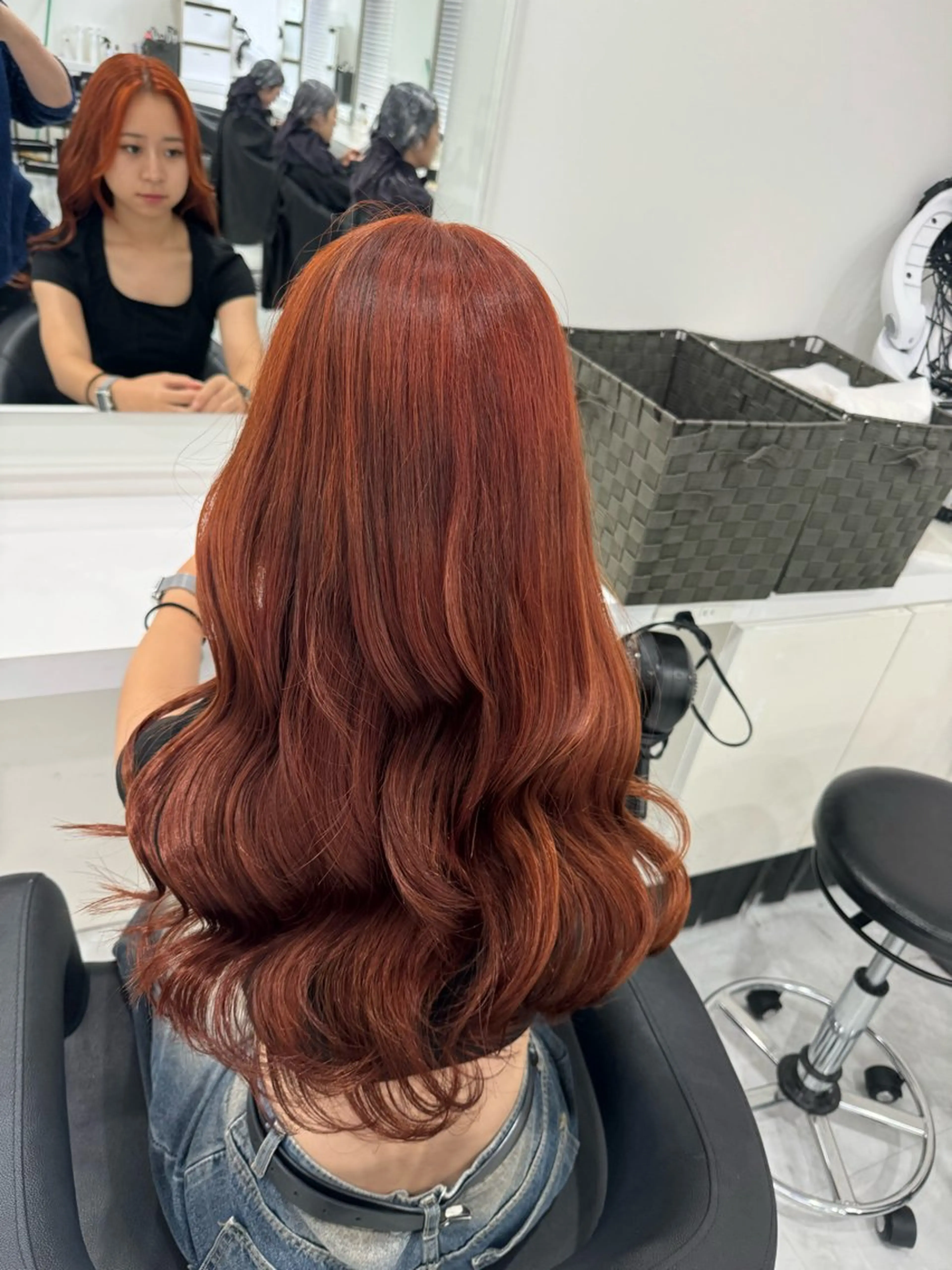 ロング カラー ヘアカラー トリートメント 大人っぽ韓国🤍ブリ ーチ/mitsukiのヘアスタイル