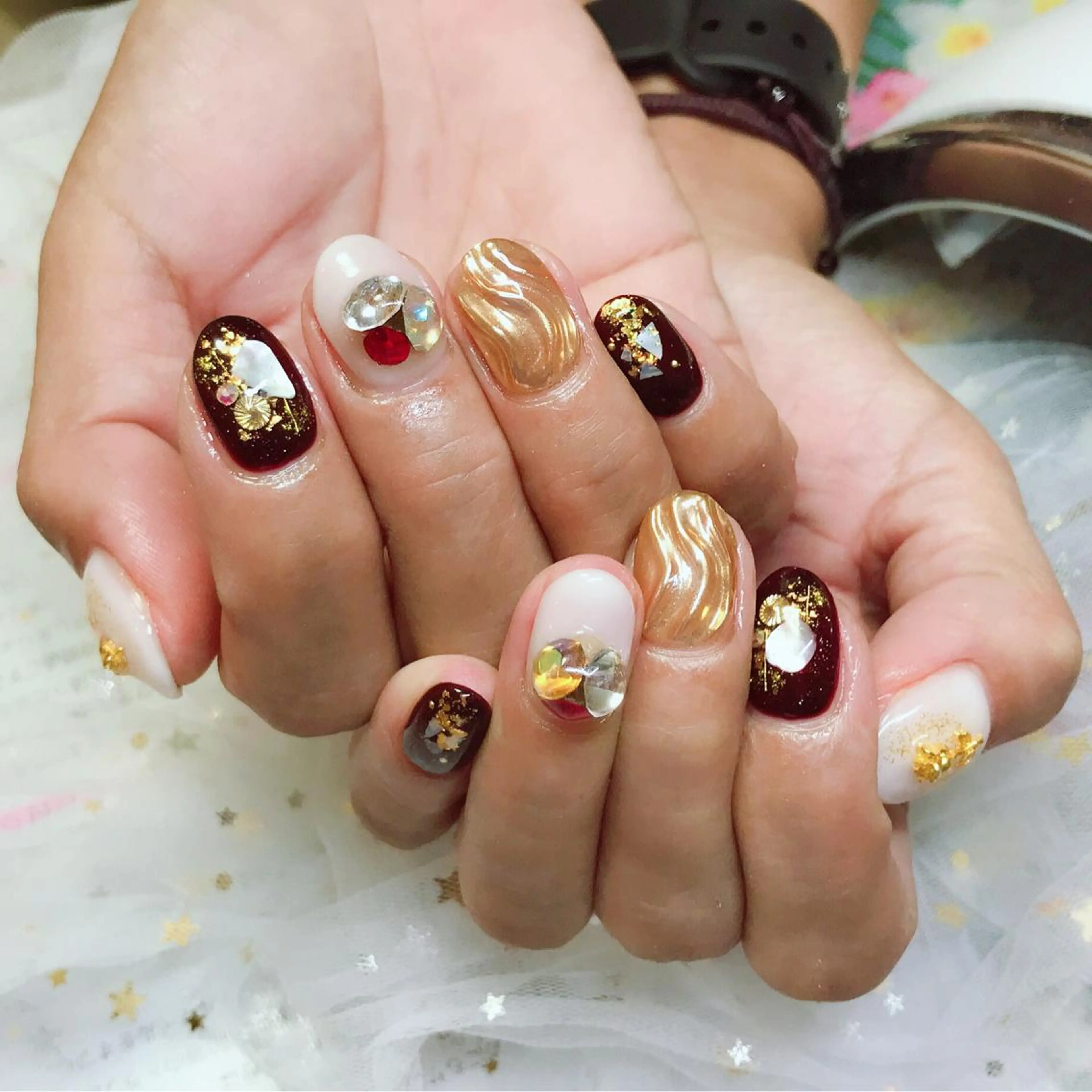 カラー ネイル Q Free nailsのネイルデザイン